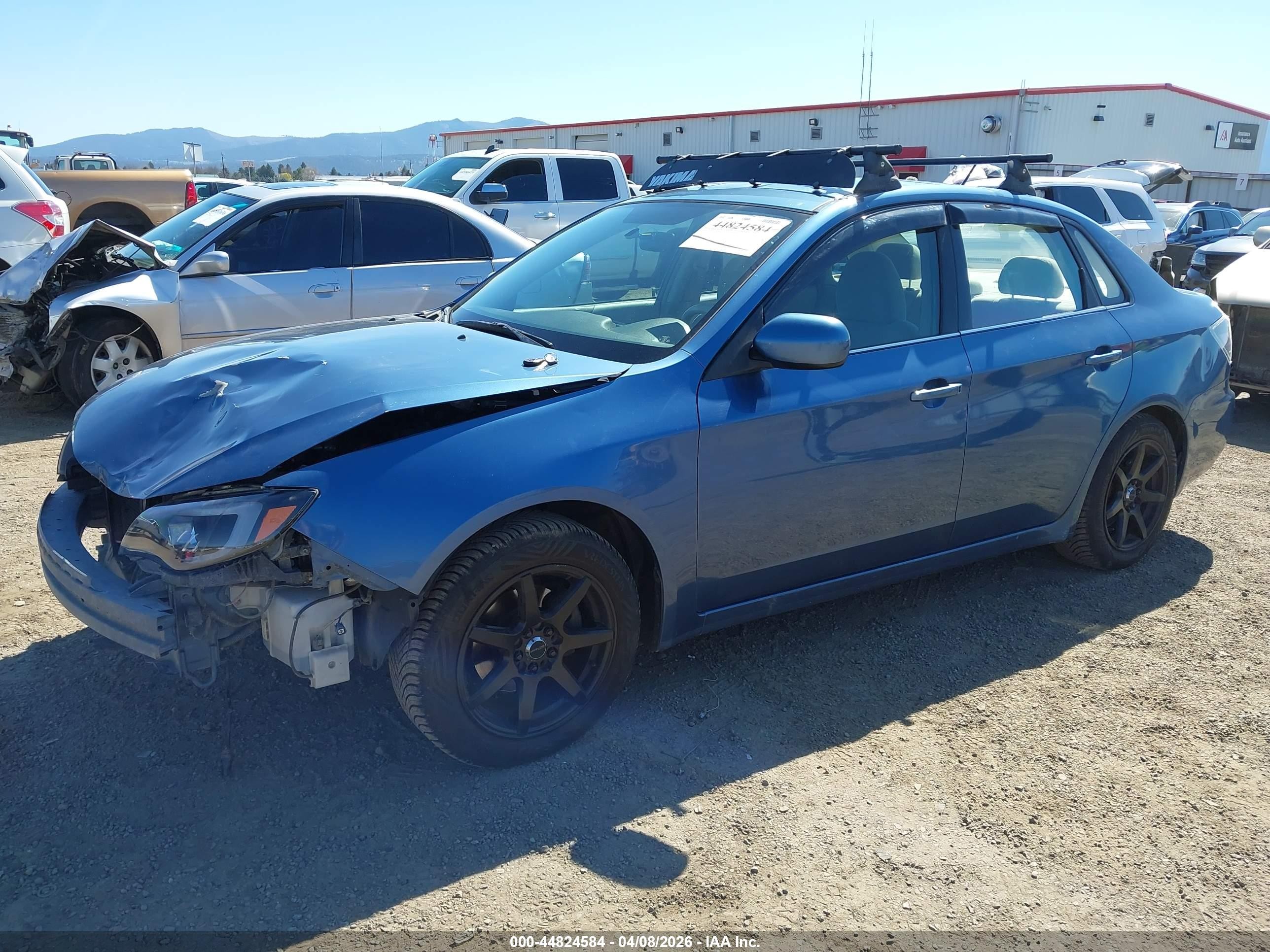 2008 Subaru Impreza 2.5i Blue vin: JF1GE616X8H524233
