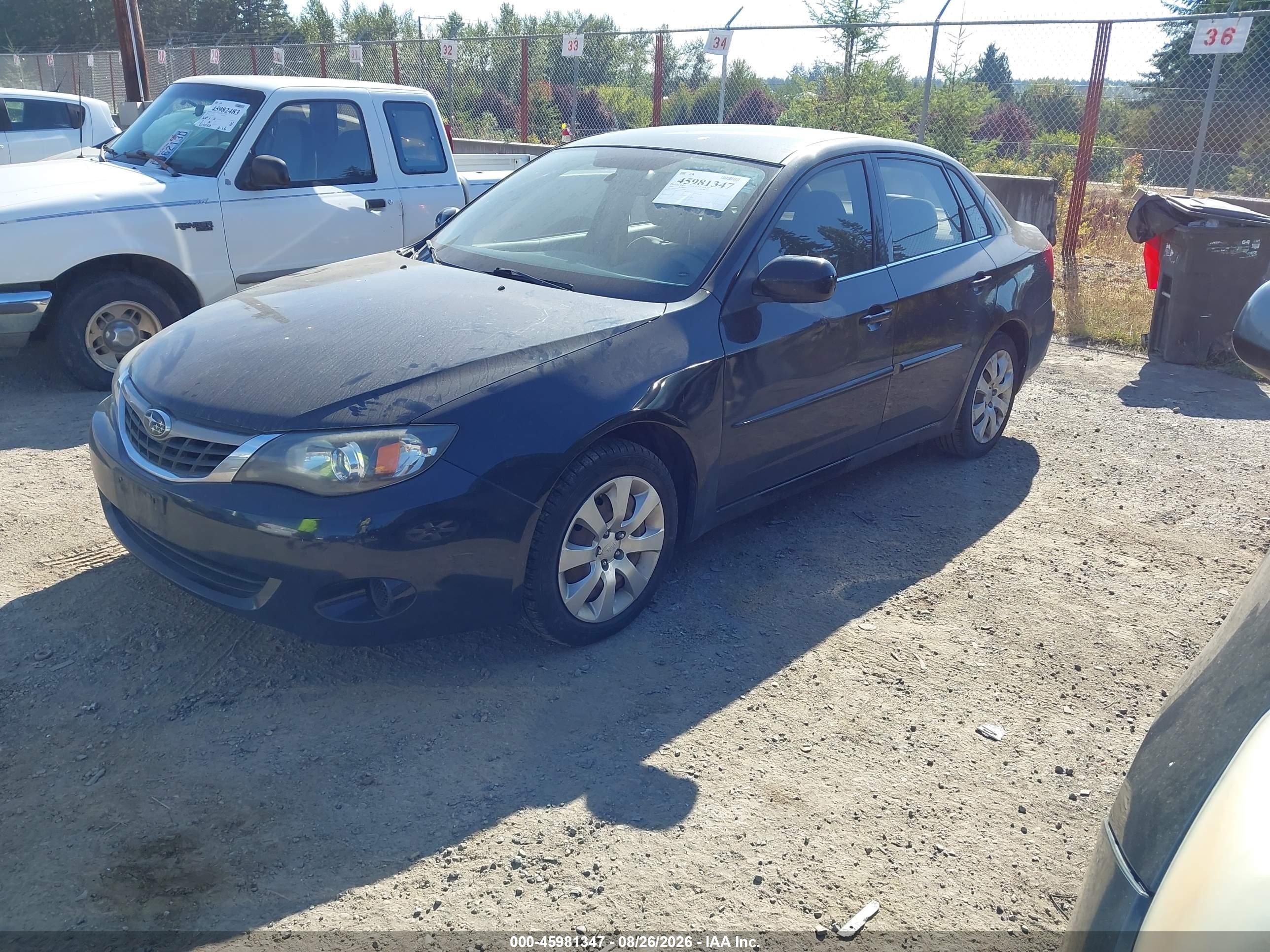 2009 Subaru Impreza 2.5i Black vin: JF1GE616X9H505599