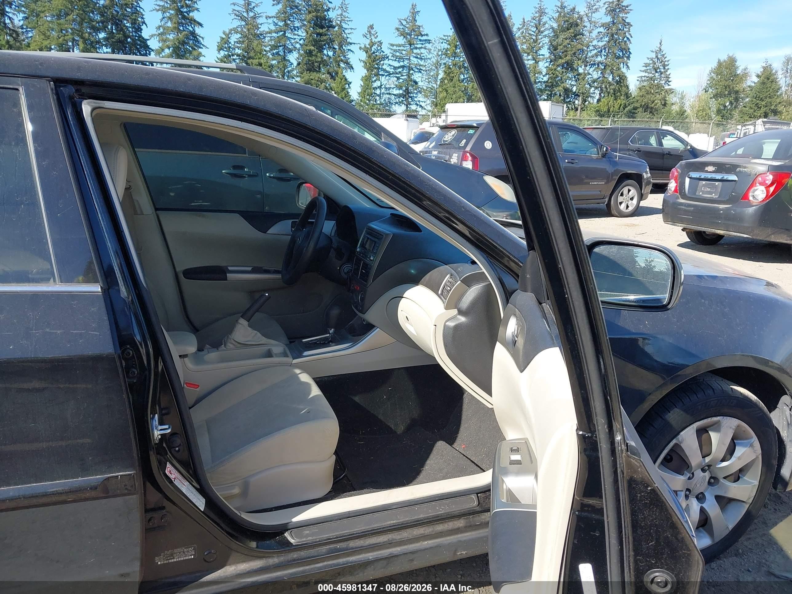 2009 Subaru Impreza 2.5i Black vin: JF1GE616X9H505599