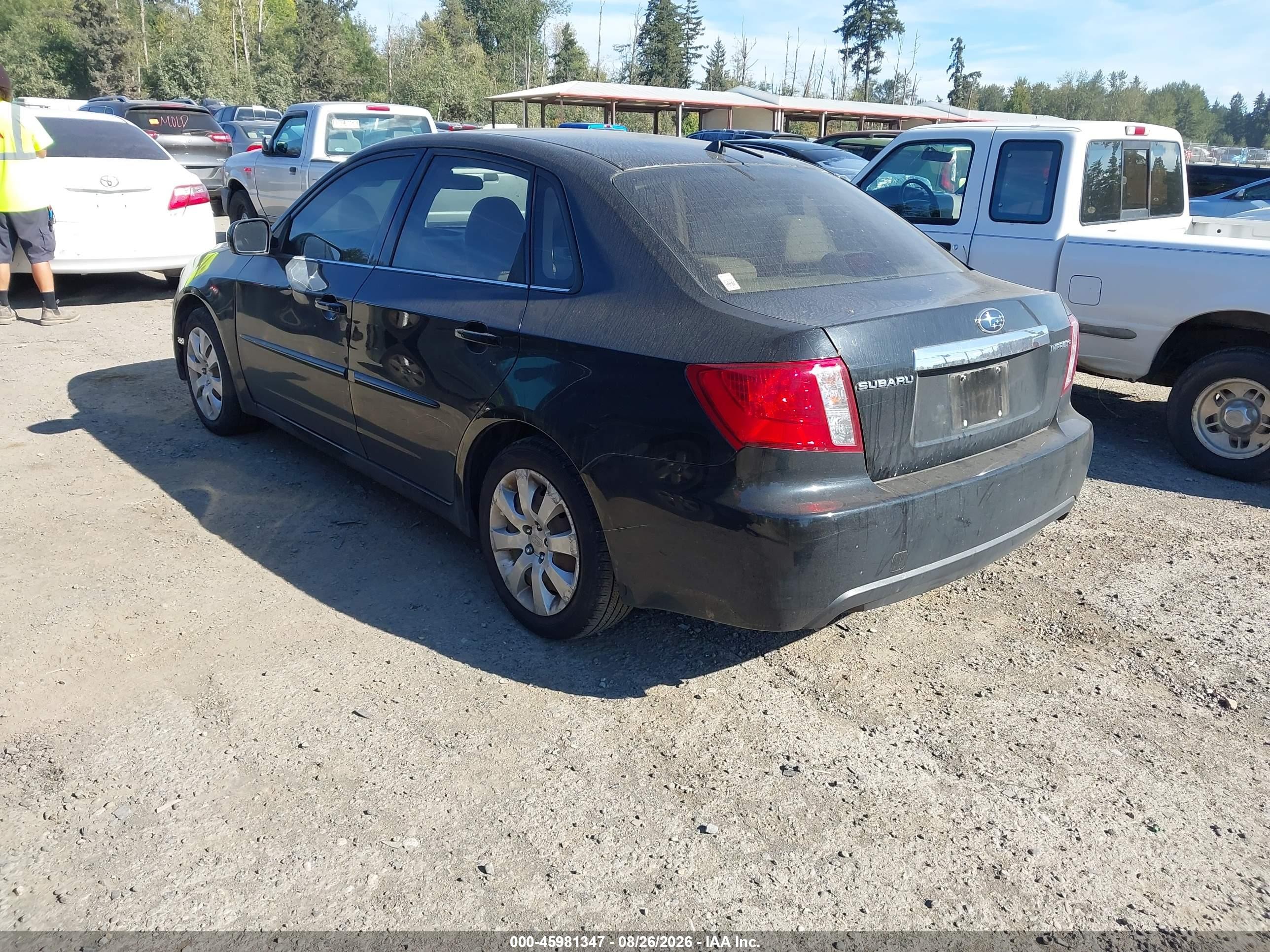 2009 Subaru Impreza 2.5i Black vin: JF1GE616X9H505599