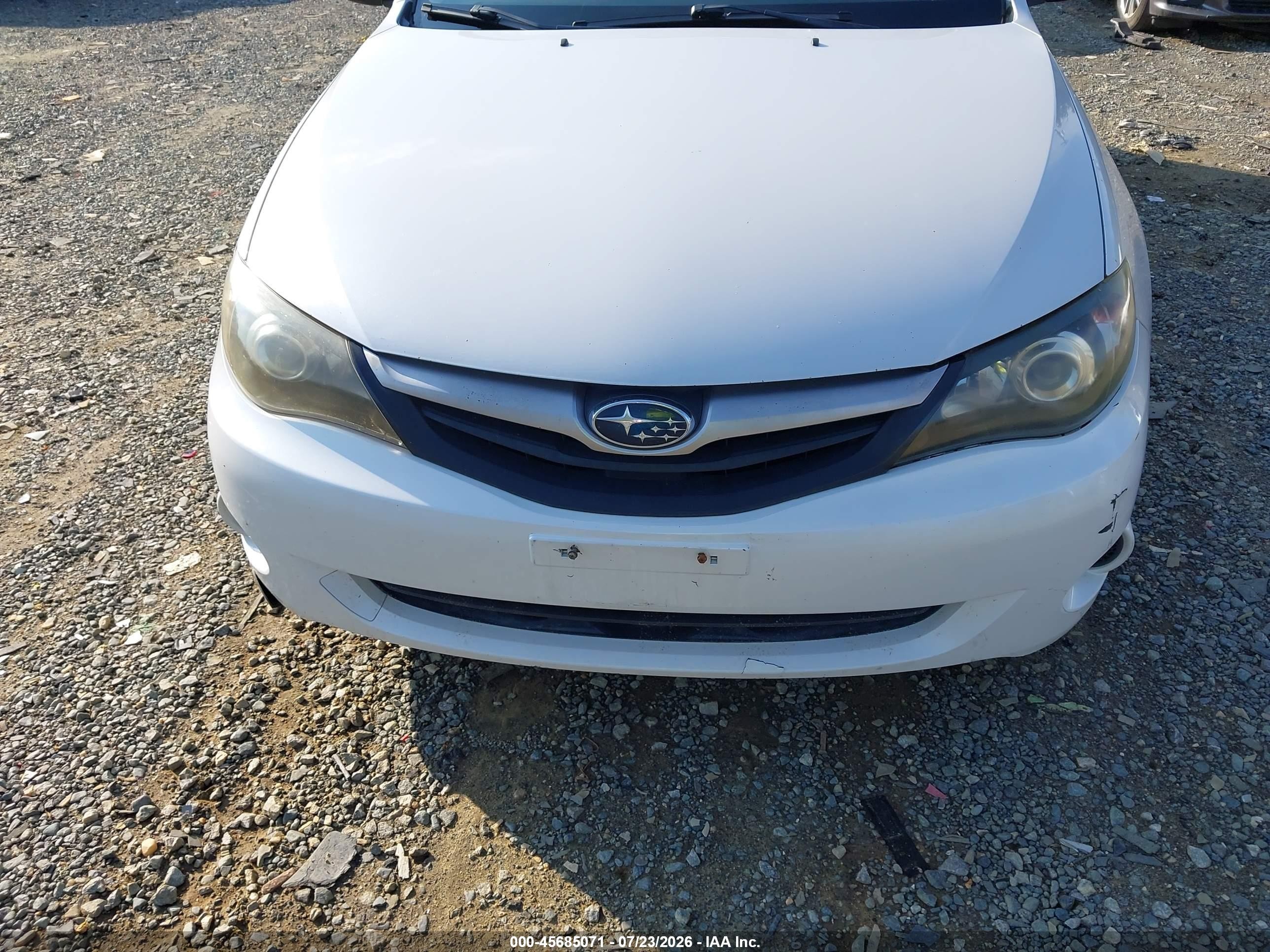 2010 Subaru Impreza 2.5i White vin: JF1GE6A60AH503803