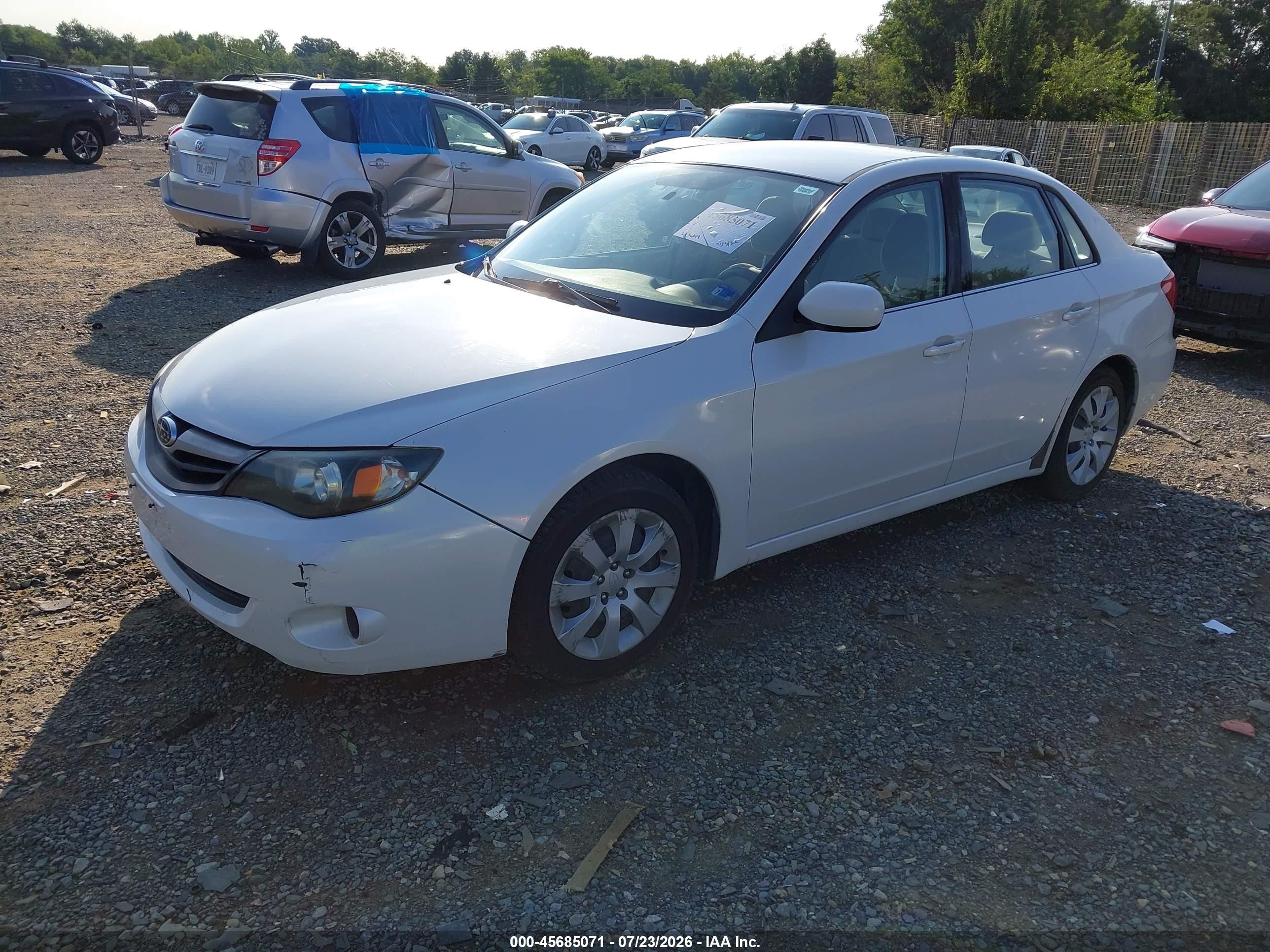 2010 Subaru Impreza 2.5i White vin: JF1GE6A60AH503803