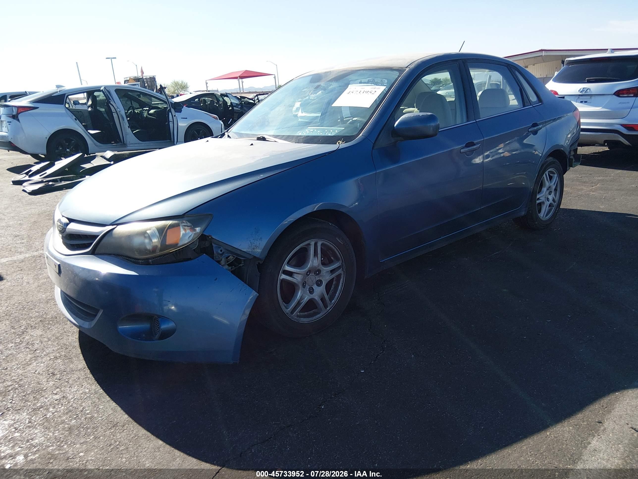 2010 Subaru Impreza 2.5i Синий vin: JF1GE6A61AH504359