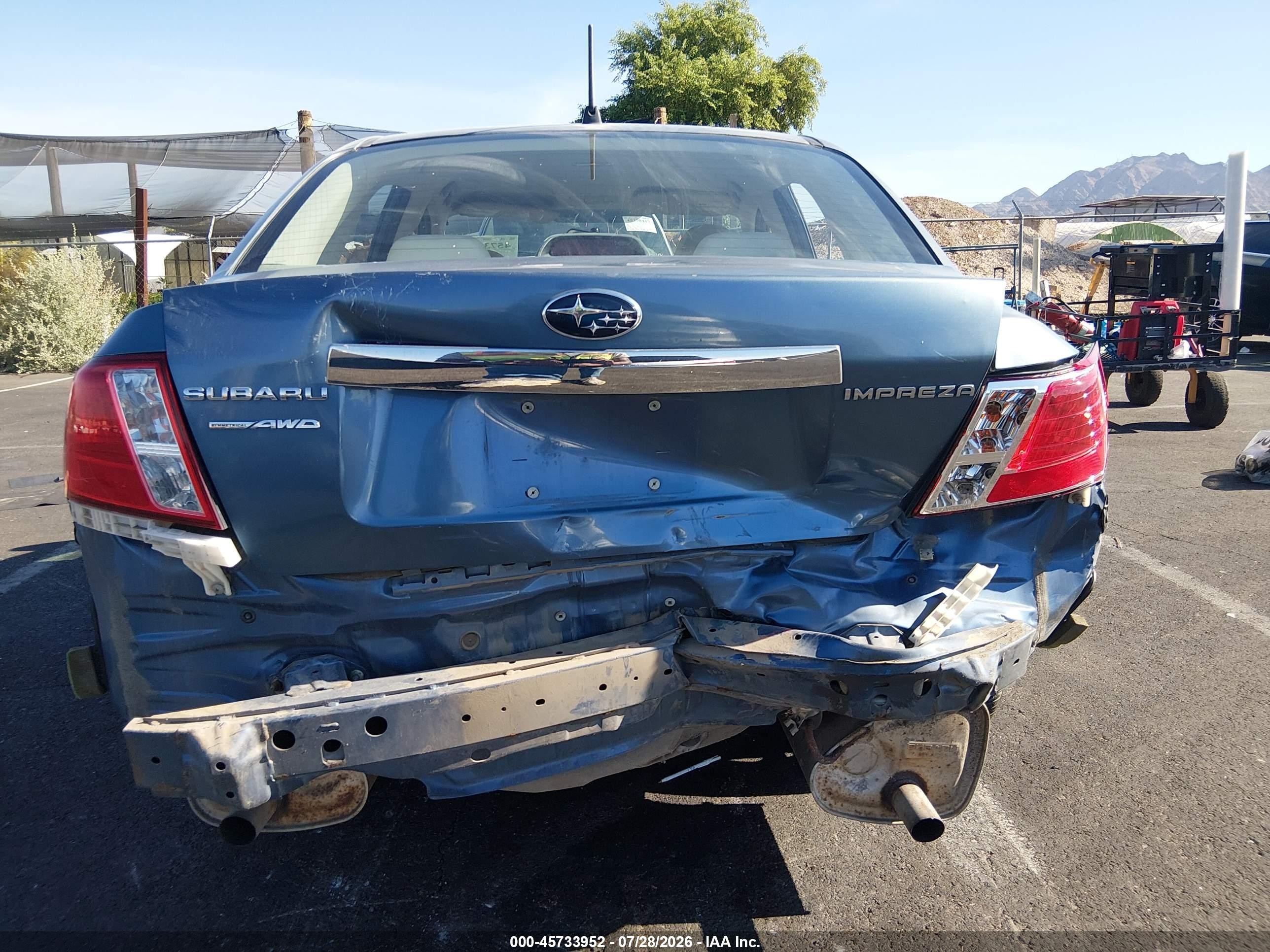 2010 Subaru Impreza 2.5i Синий vin: JF1GE6A61AH504359