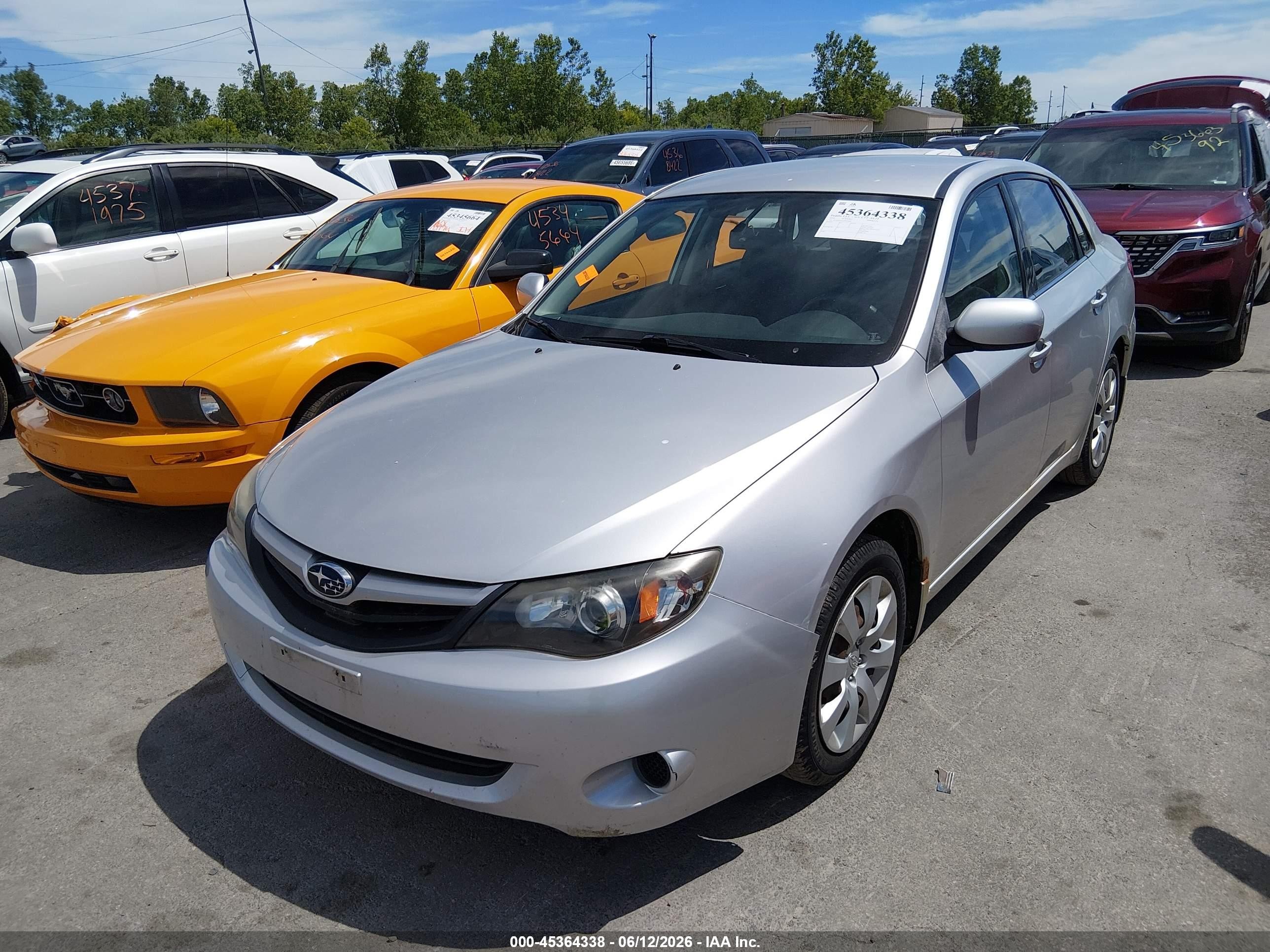 2010 Subaru Impreza 2.5i Серебряный vin: JF1GE6A62AH509408
