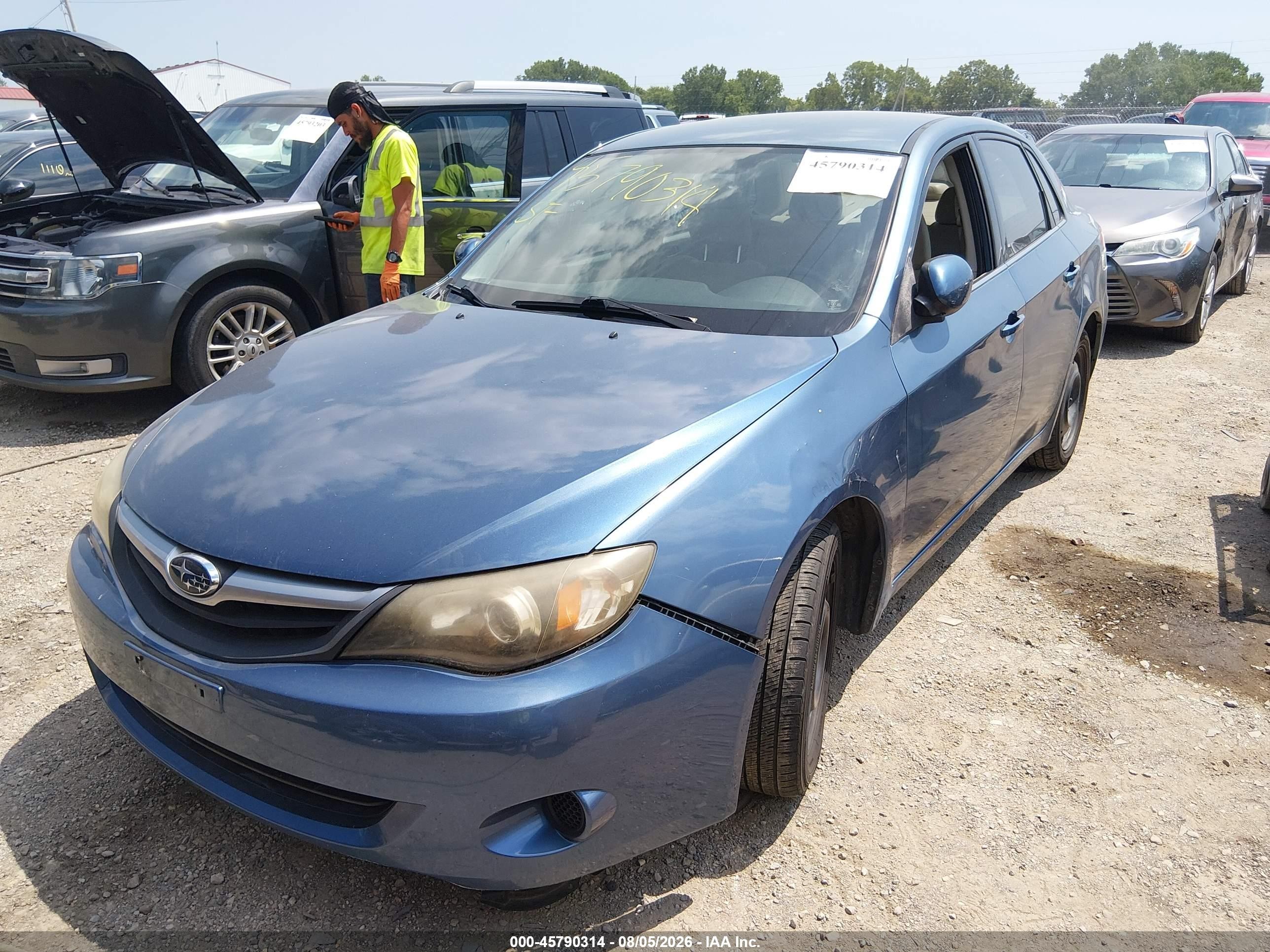 2010 Subaru Impreza 2.5i Light Blue vin: JF1GE6A67AH509548