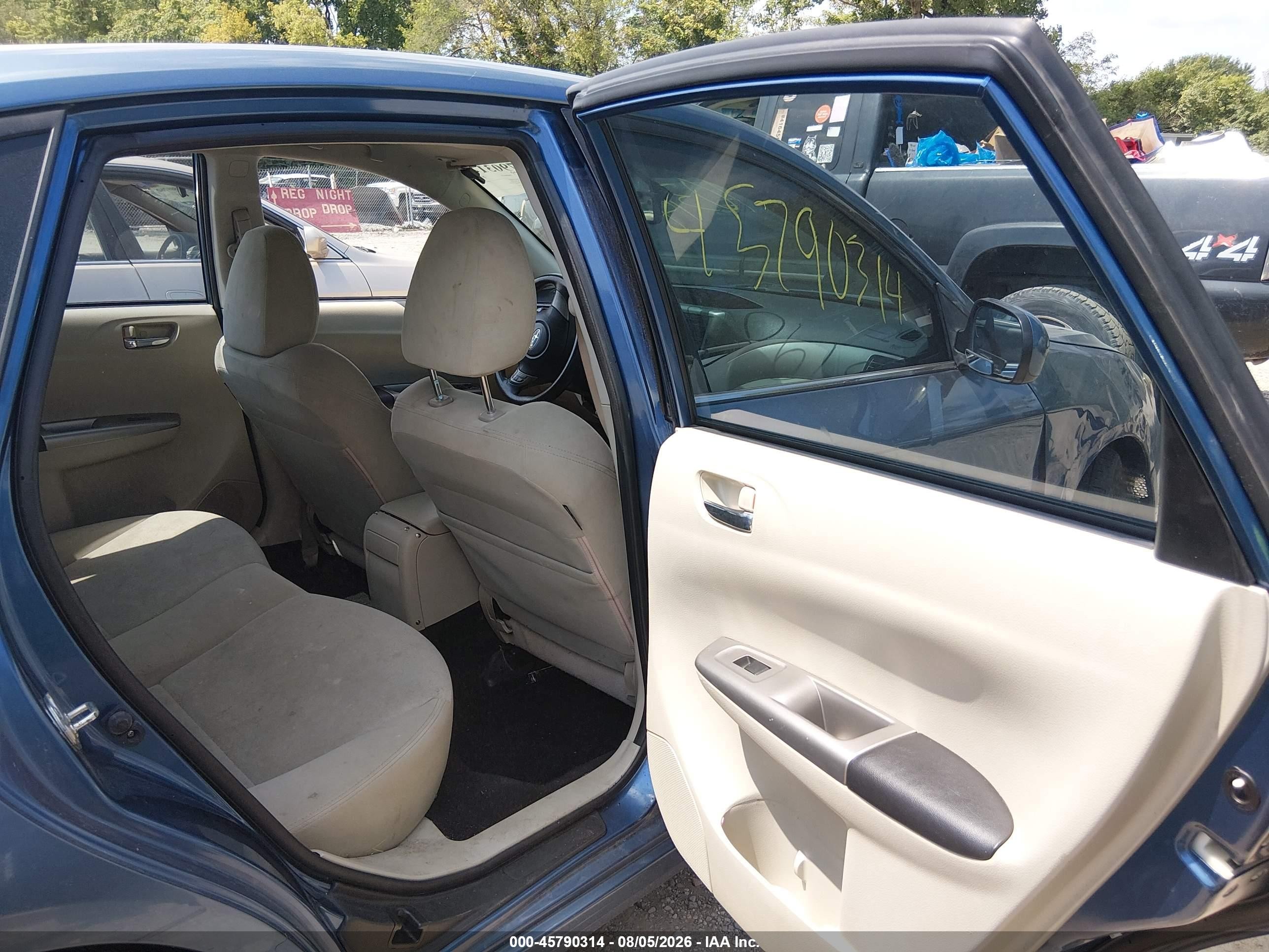 2010 Subaru Impreza 2.5i Light Blue vin: JF1GE6A67AH509548