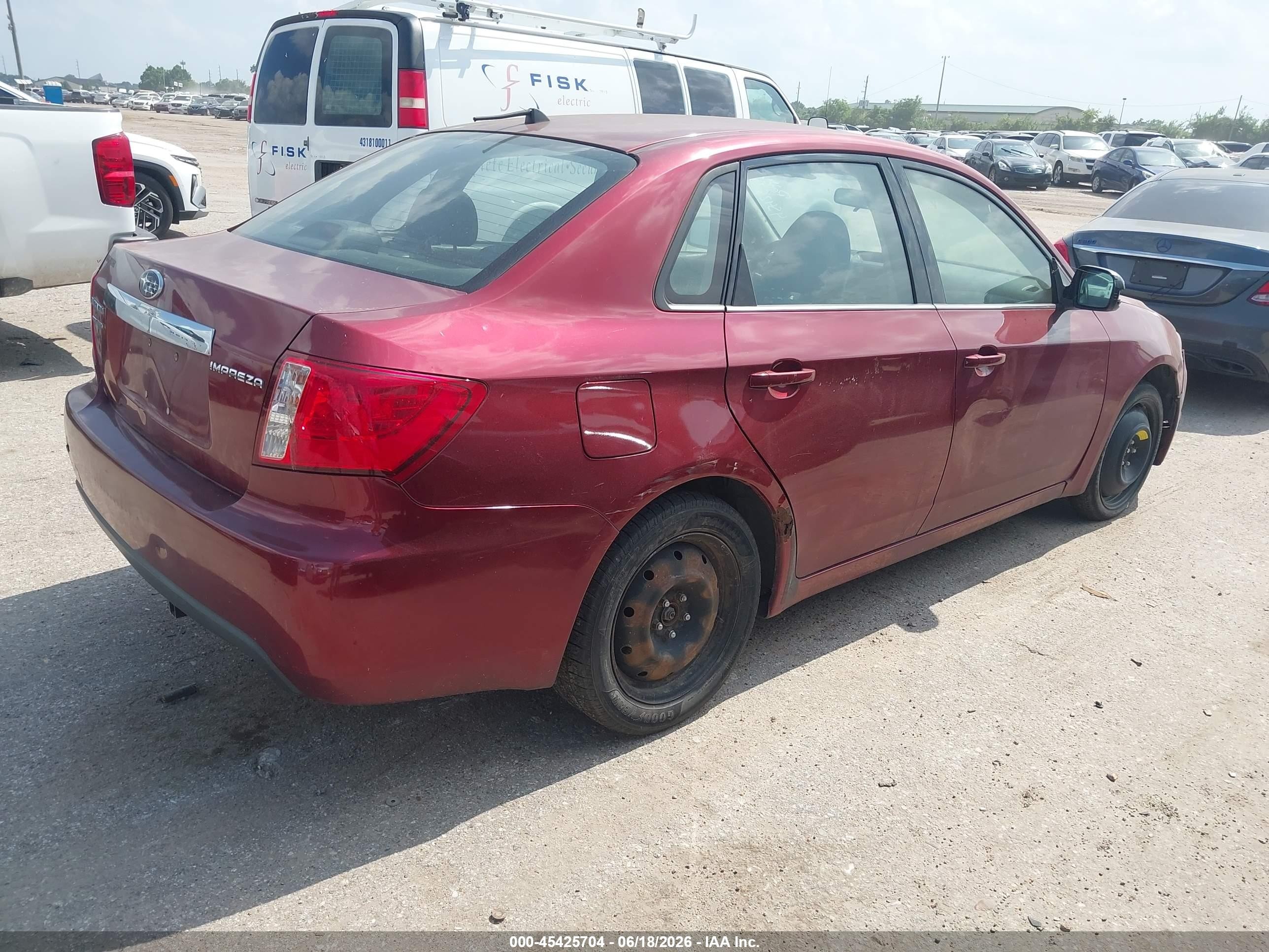 2010 Subaru Impreza 2.5i Maroon vin: JF1GE6A68AH507811