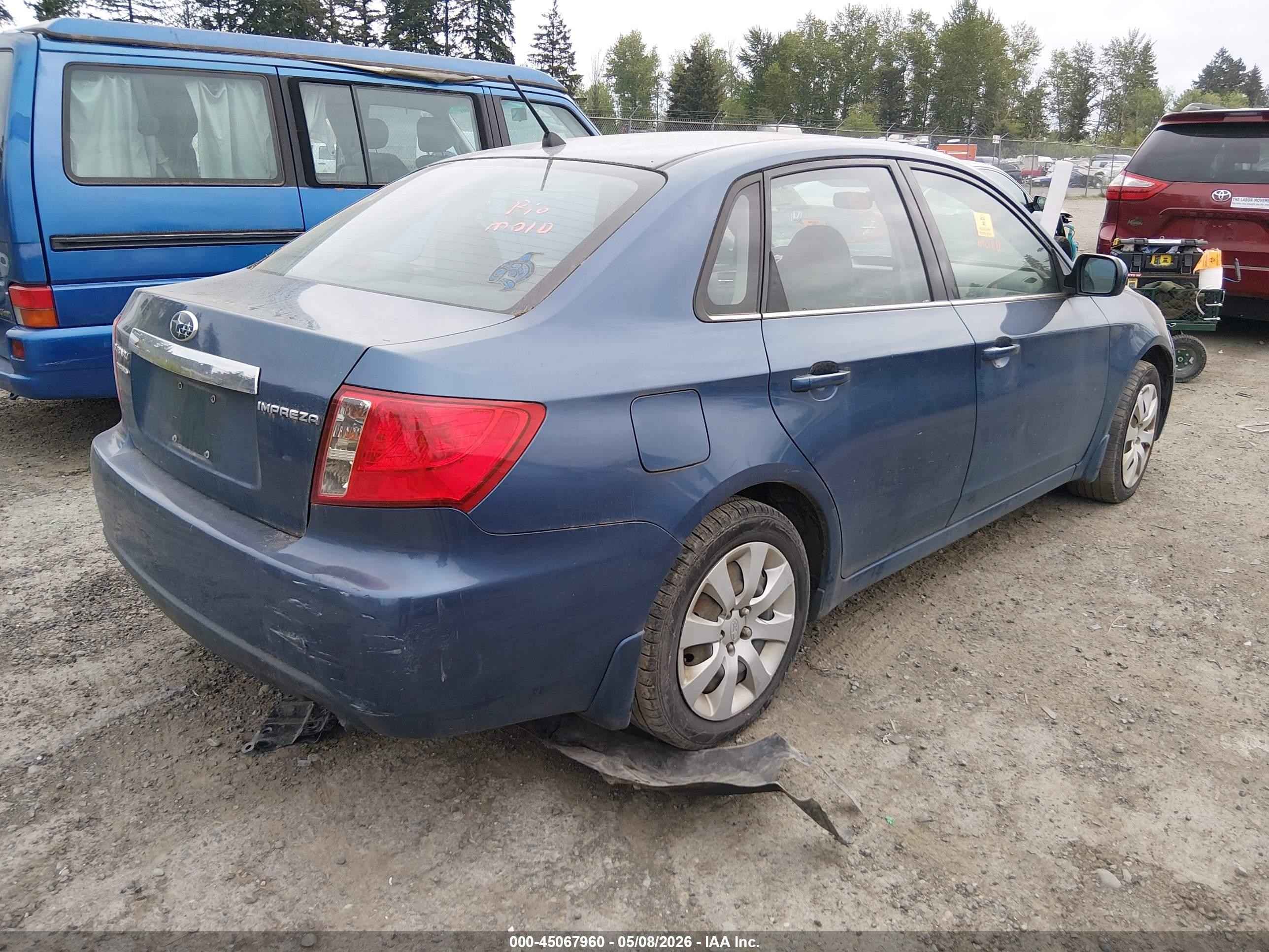 2011 Subaru Impreza 2.5i Синий vin: JF1GE6A68BH507972