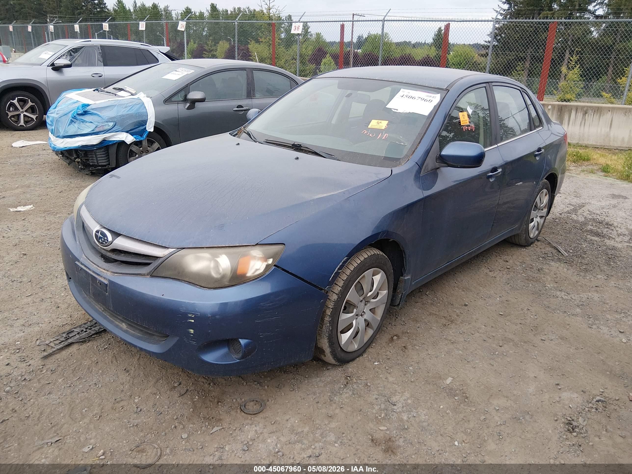 2011 Subaru Impreza 2.5i Синий vin: JF1GE6A68BH507972