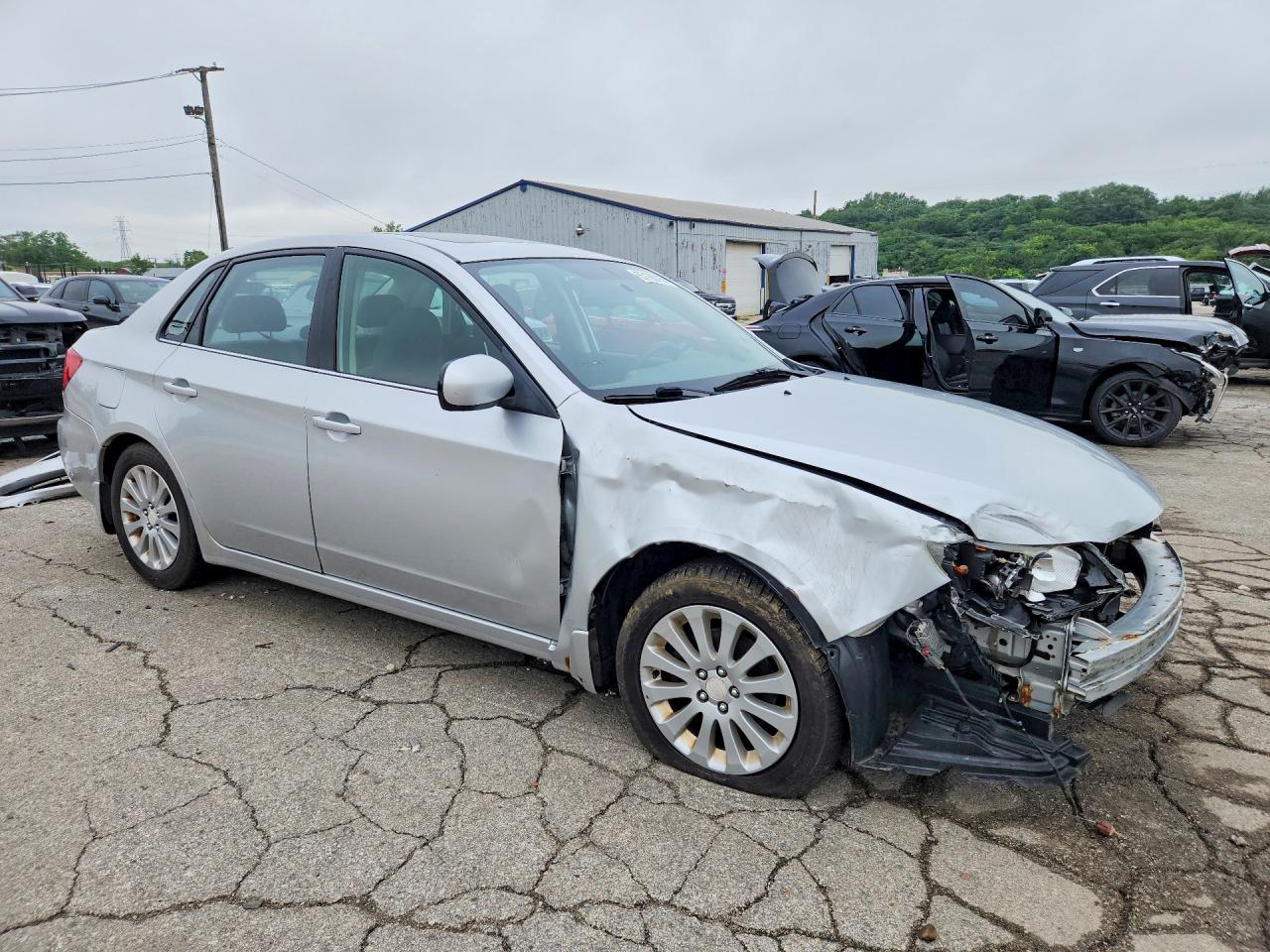 2010 Subaru Impreza 2.5i Premium Silver vin: JF1GE6B61AH503341
