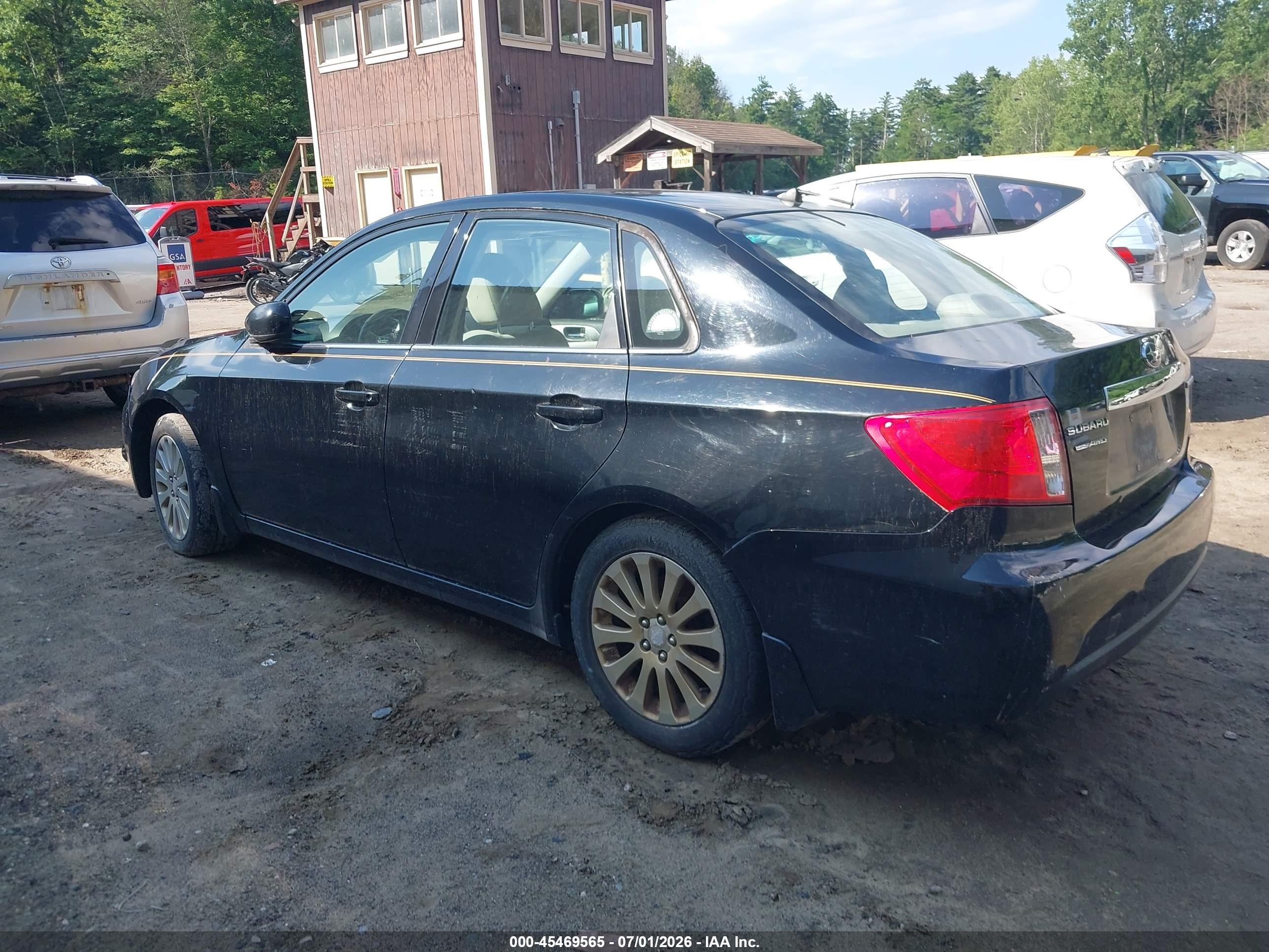 2011 Subaru Impreza 2.5i Premium Black vin: JF1GE6B61BH511781