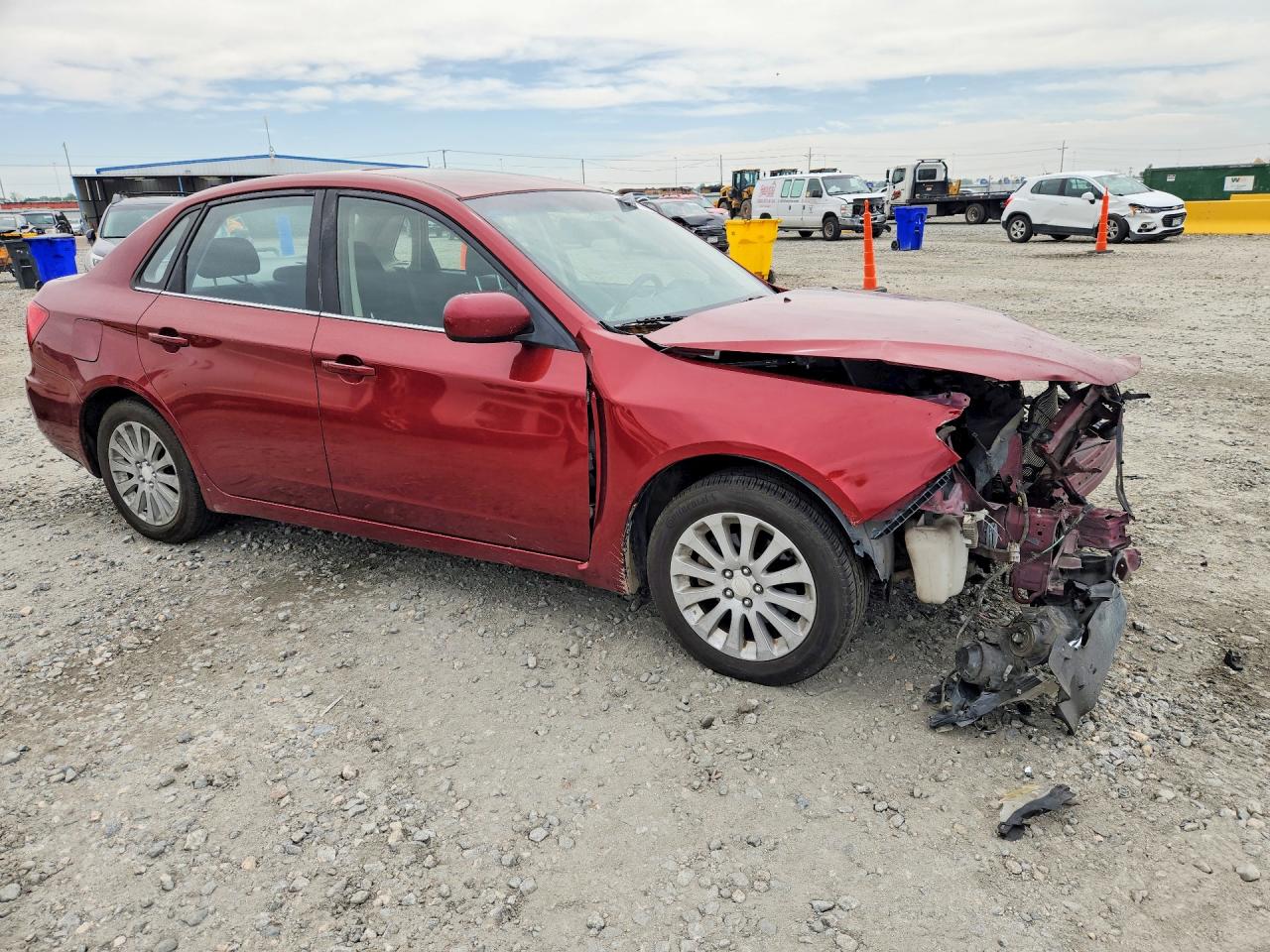 2010 Subaru Impreza 2.5i Premium Red vin: JF1GE6B62AH517569