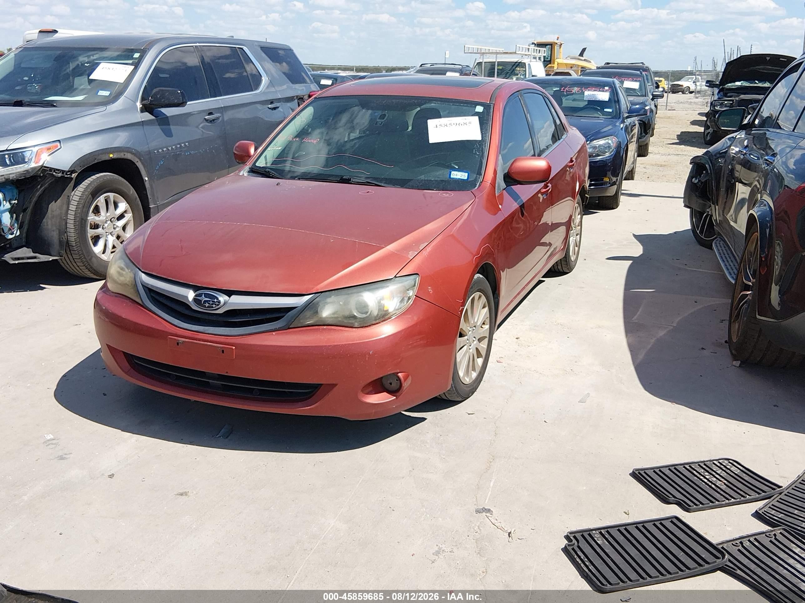 2011 Subaru Impreza 2.5i Premium Красный vin: JF1GE6B63BH509577