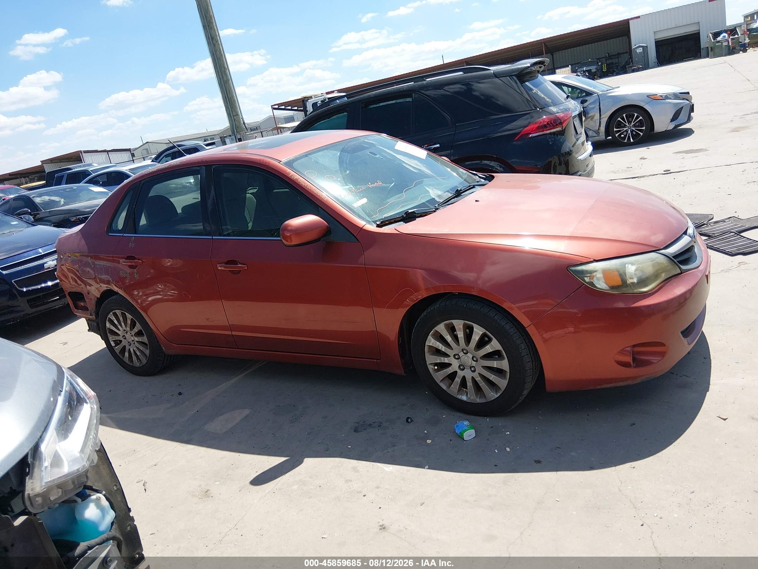 2011 Subaru Impreza 2.5i Premium Красный vin: JF1GE6B63BH509577