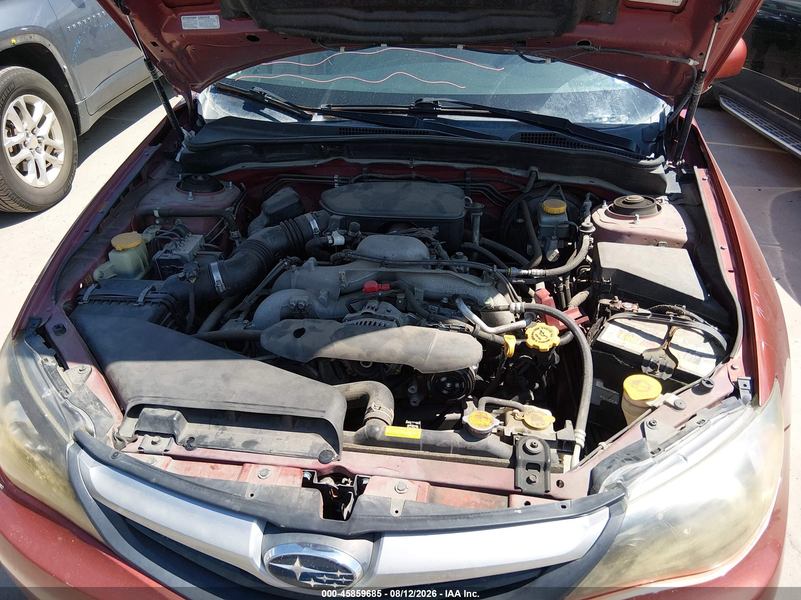 2011 Subaru Impreza 2.5i Premium Красный vin: JF1GE6B63BH509577