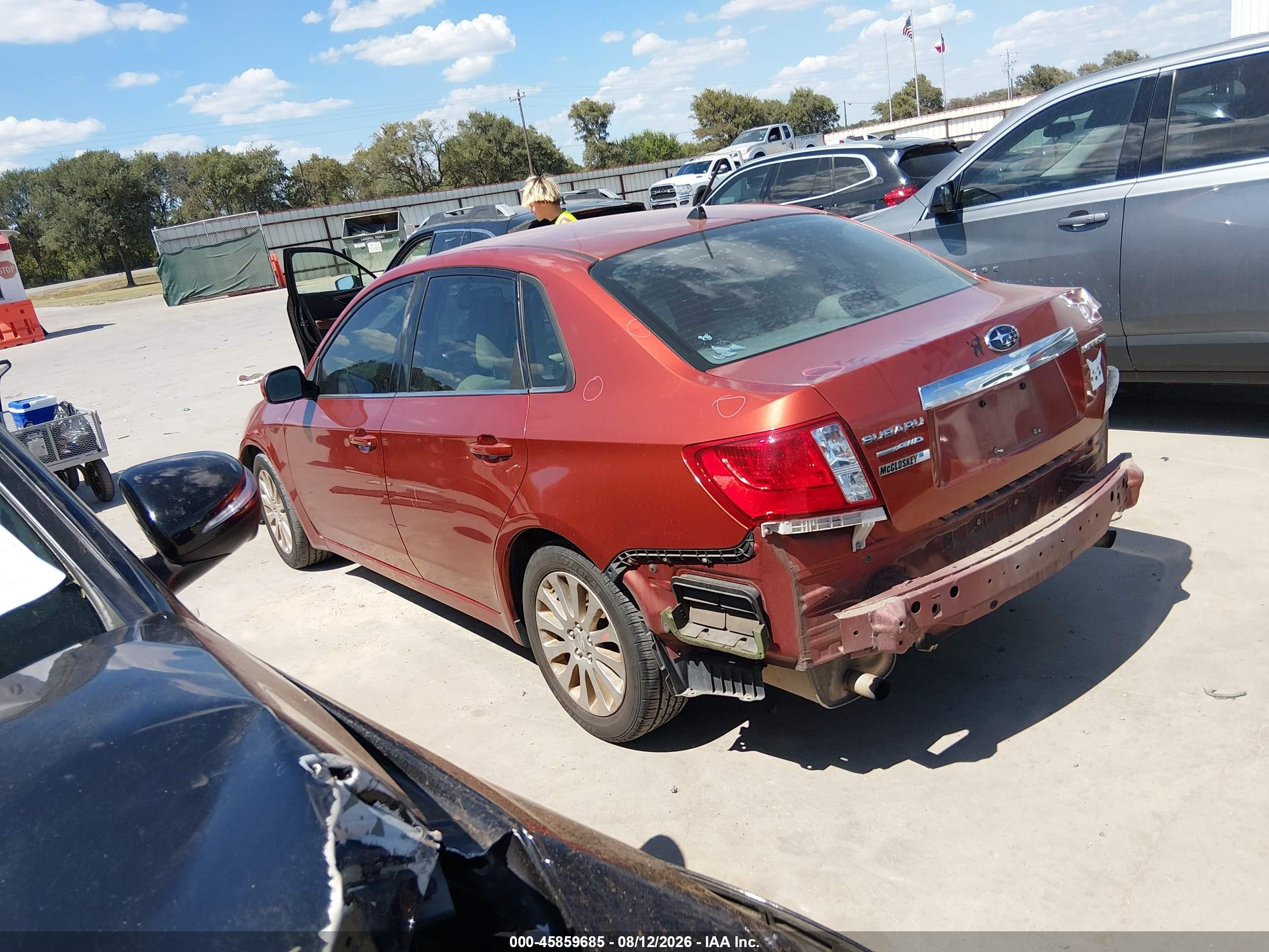 2011 Subaru Impreza 2.5i Premium Красный vin: JF1GE6B63BH509577