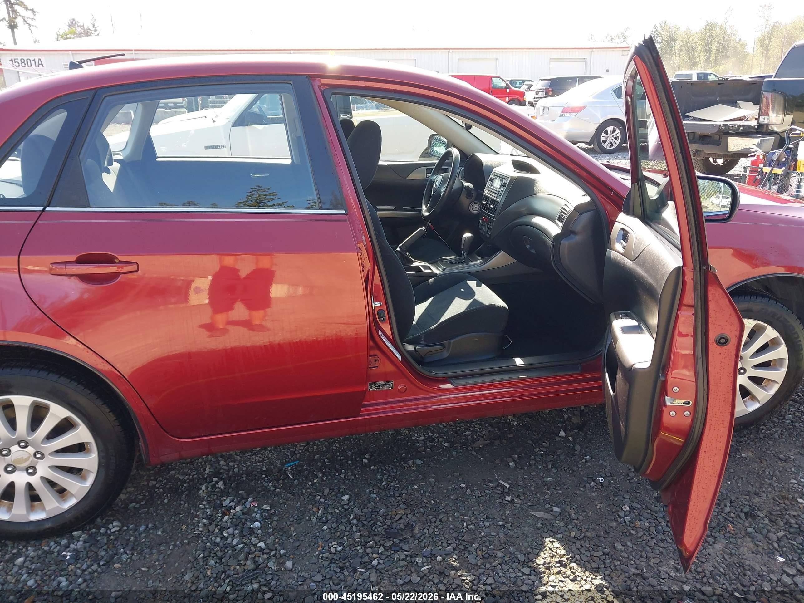 2011 Subaru Impreza 2.5i Premium Красный vin: JF1GE6B63BH519865