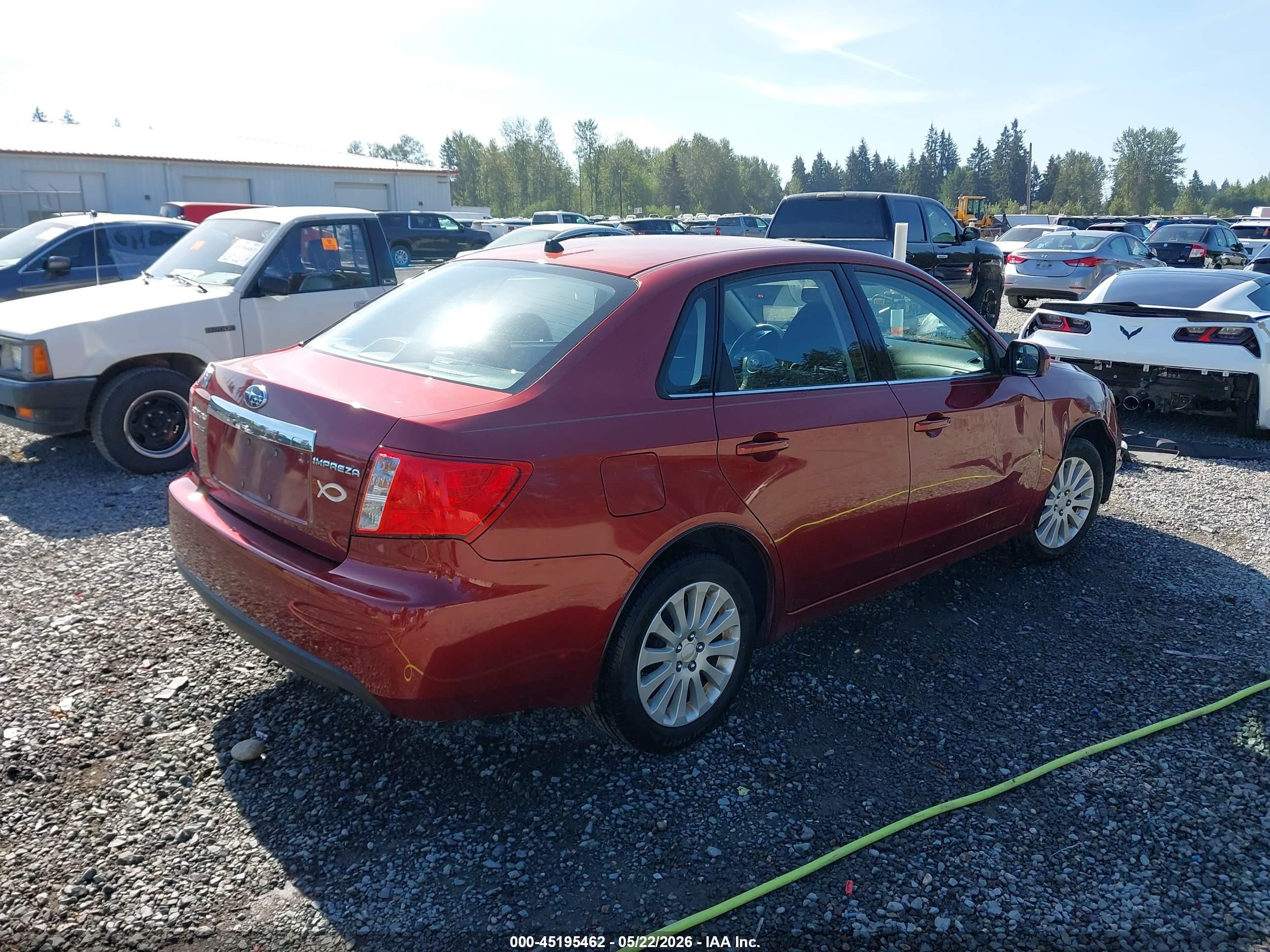 2011 Subaru Impreza 2.5i Premium Красный vin: JF1GE6B63BH519865