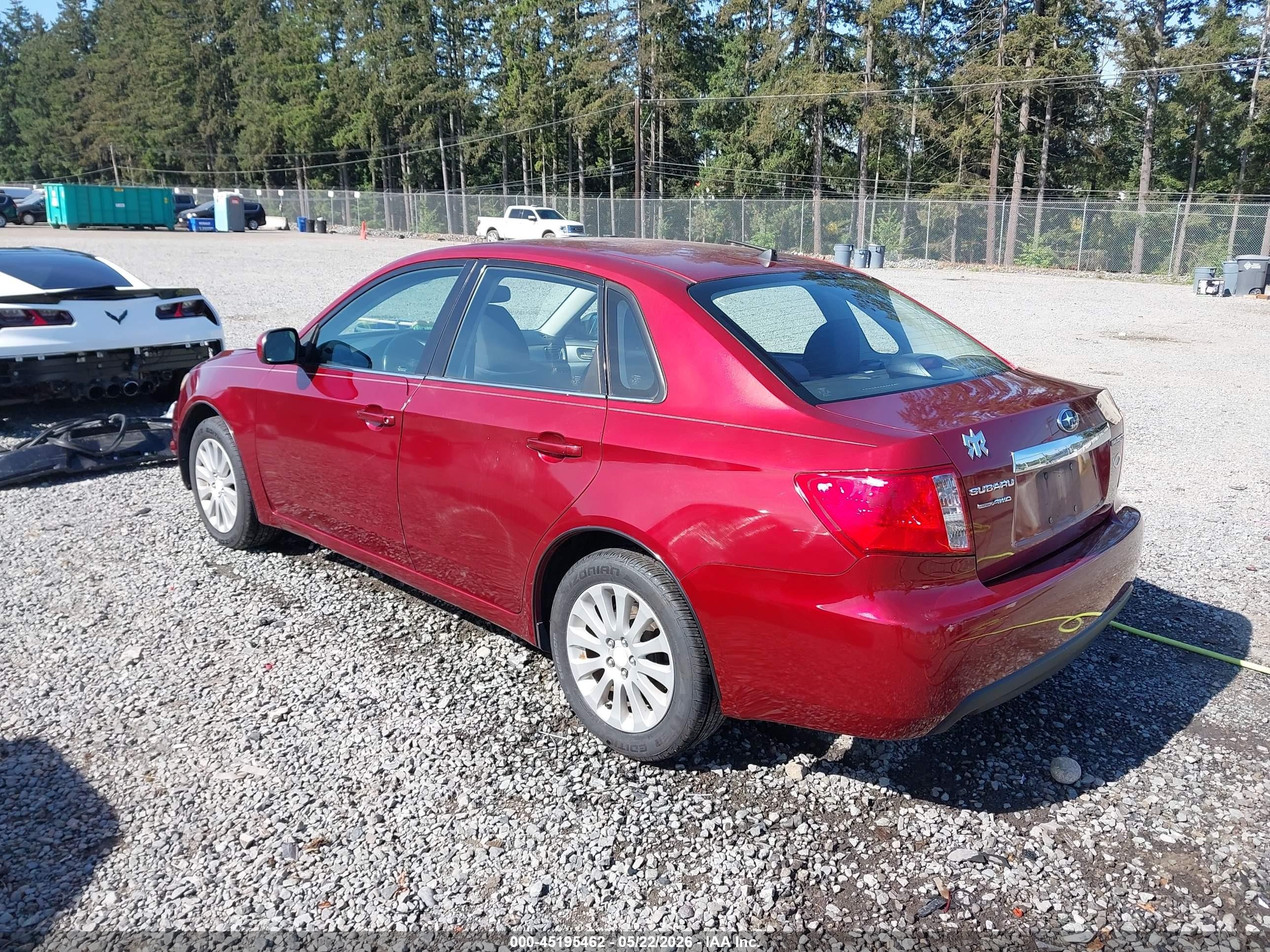 2011 Subaru Impreza 2.5i Premium Красный vin: JF1GE6B63BH519865