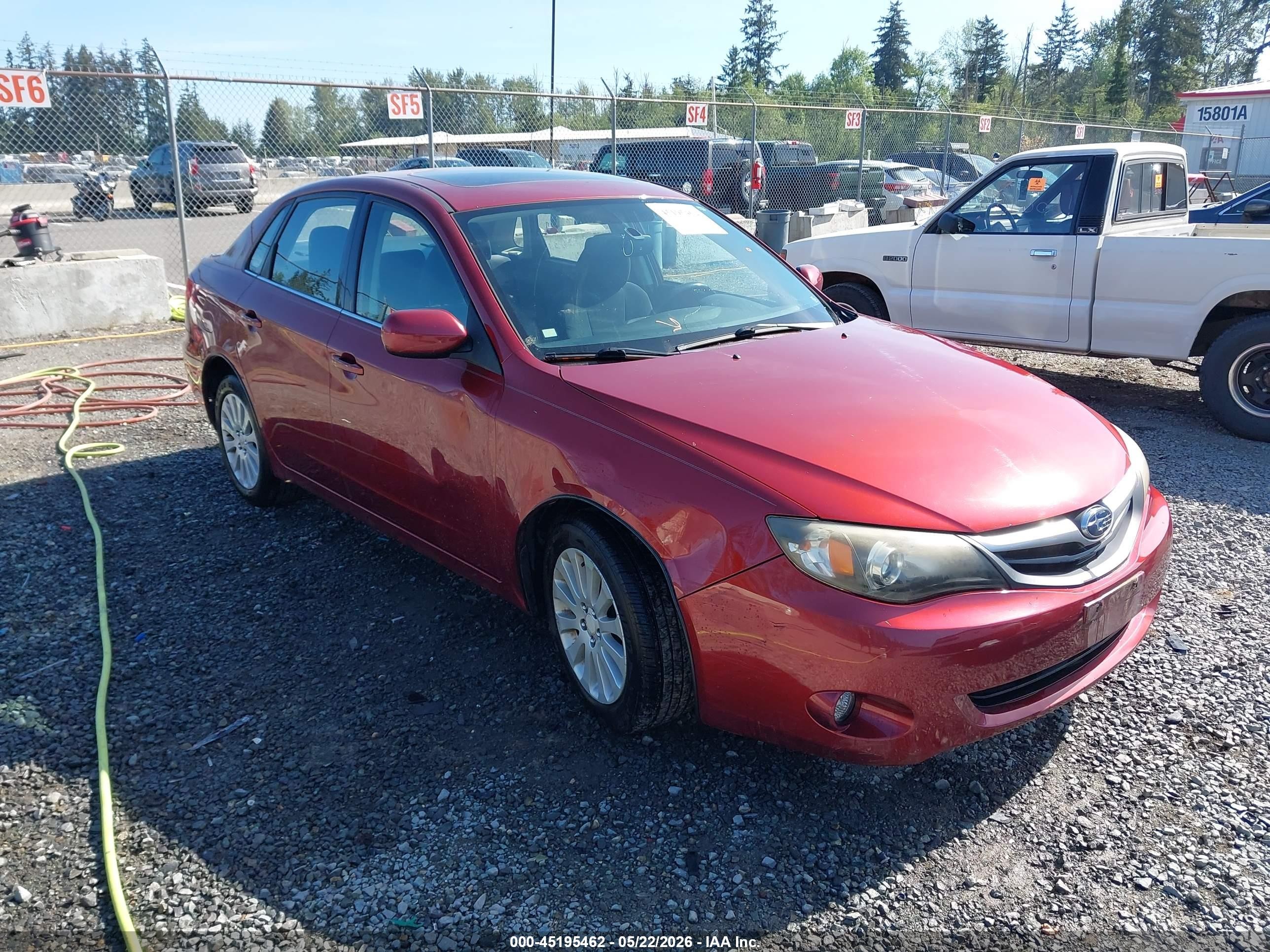 2011 Subaru Impreza 2.5i Premium Red vin: JF1GE6B63BH519865