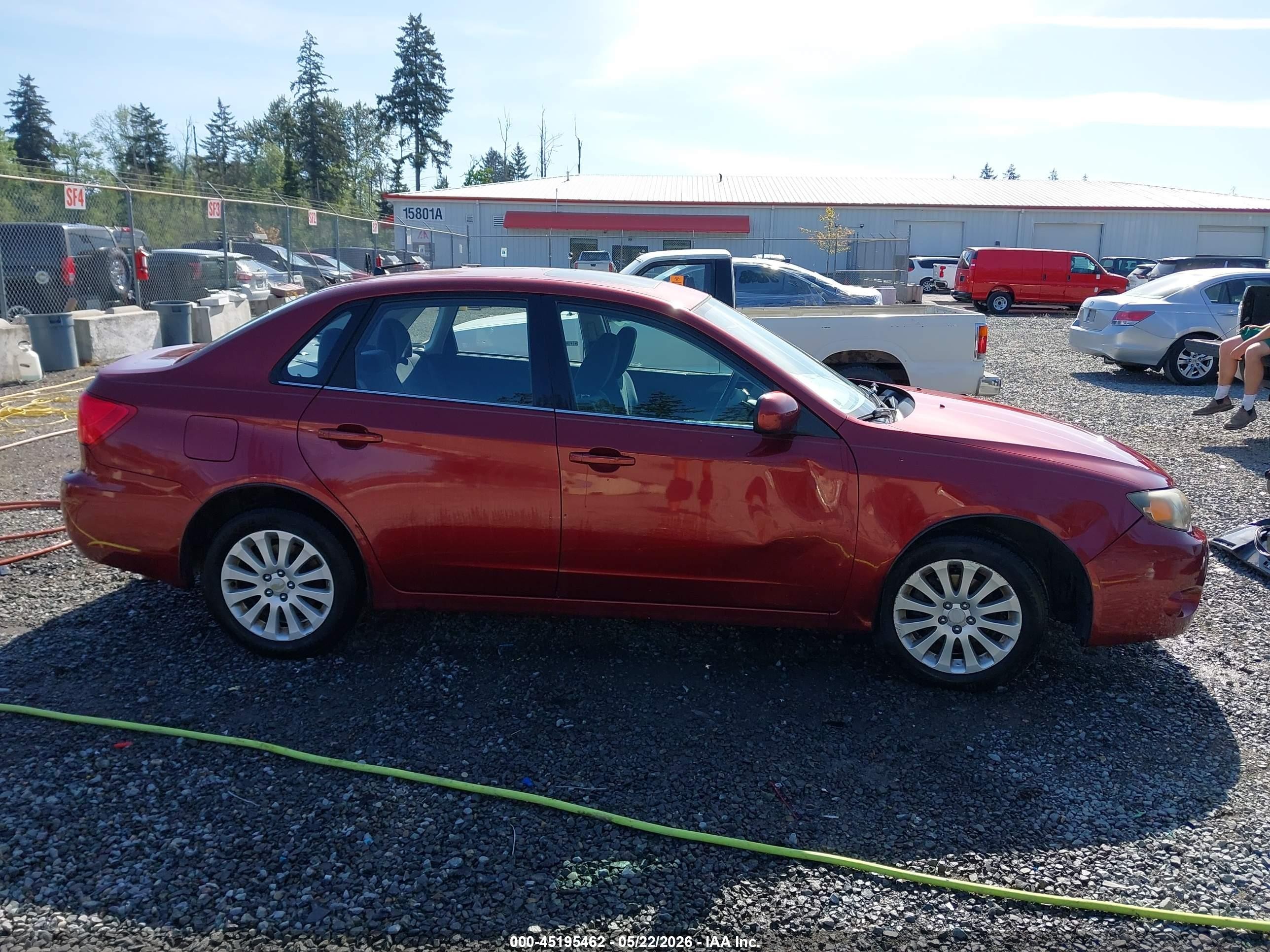 2011 Subaru Impreza 2.5i Premium Красный vin: JF1GE6B63BH519865