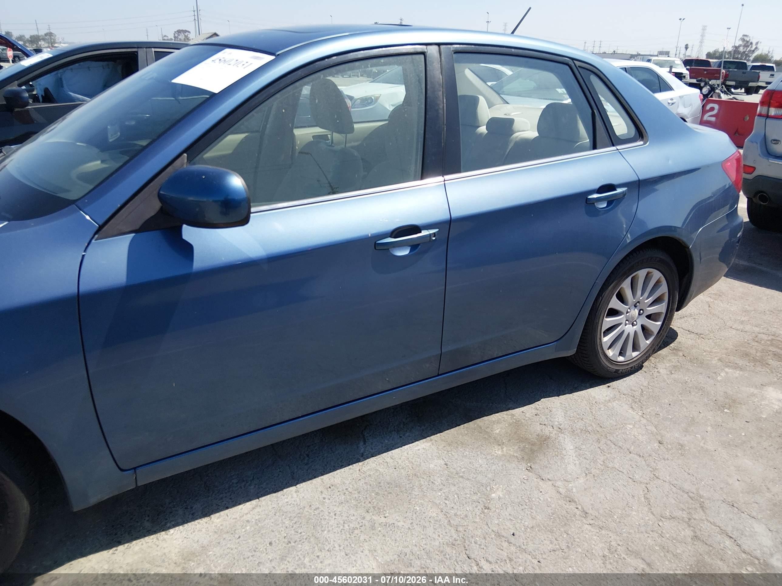 2010 Subaru Impreza 2.5i Premium Синий vin: JF1GE6B65AH515928
