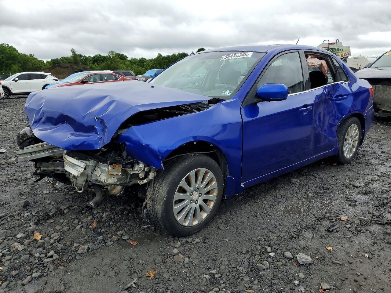 2010 Subaru Impreza 2.5i Premium Синий vin: JF1GE6B66AH507997