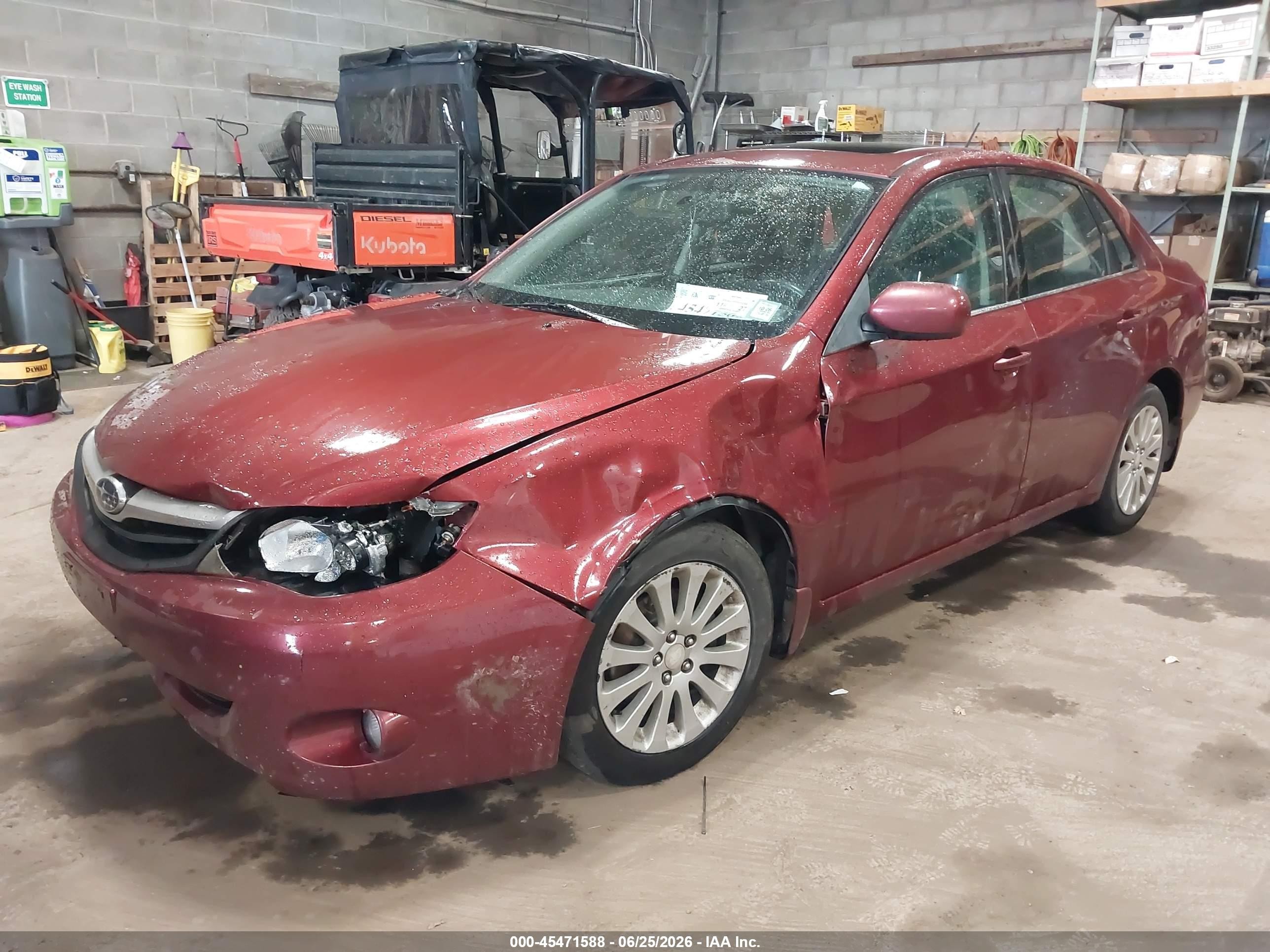 2011 Subaru Impreza 2.5i Premium Red vin: JF1GE6B66BH516040
