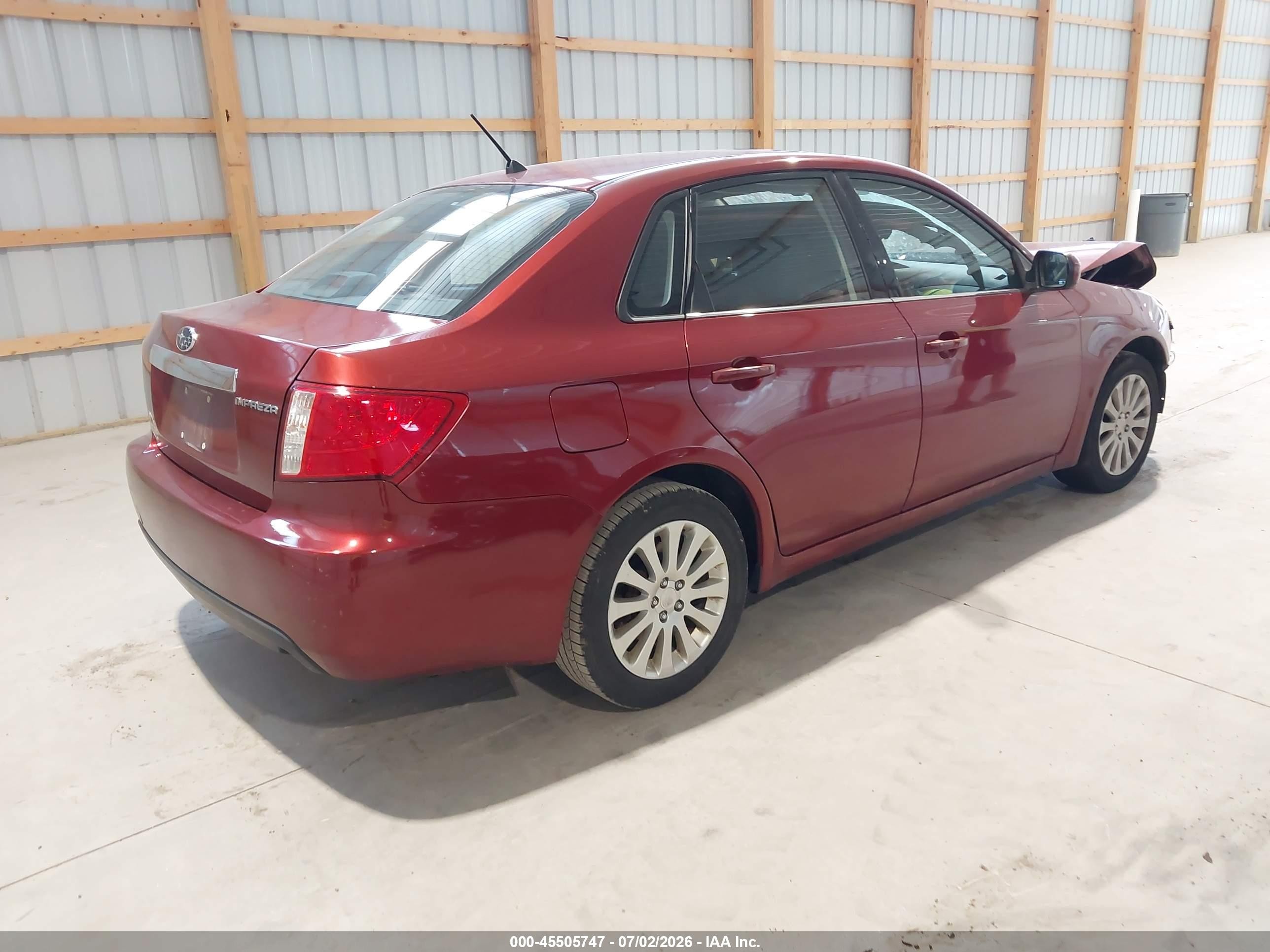 2011 Subaru Impreza 2.5i Premium Maroon vin: JF1GE6B66BH520332