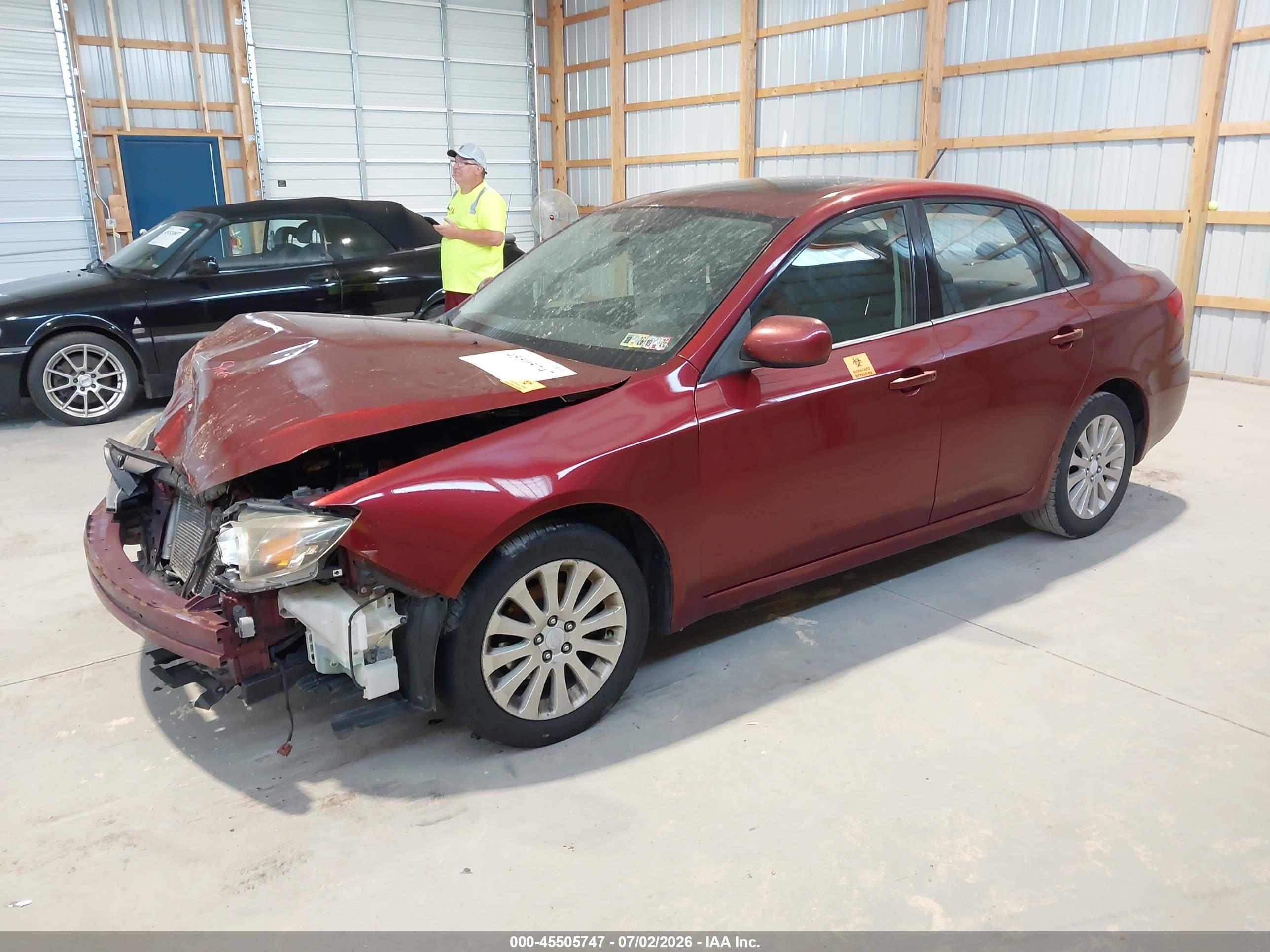 2011 Subaru Impreza 2.5i Premium Maroon vin: JF1GE6B66BH520332