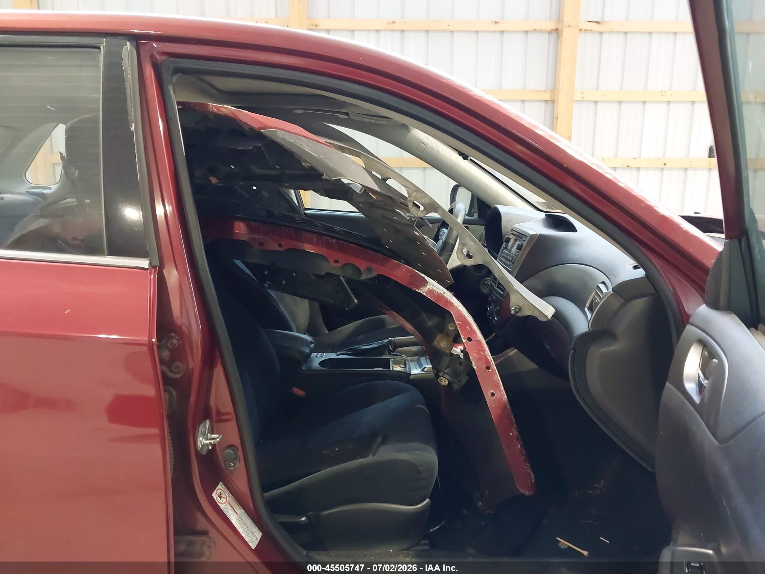 2011 Subaru Impreza 2.5i Premium Maroon vin: JF1GE6B66BH520332