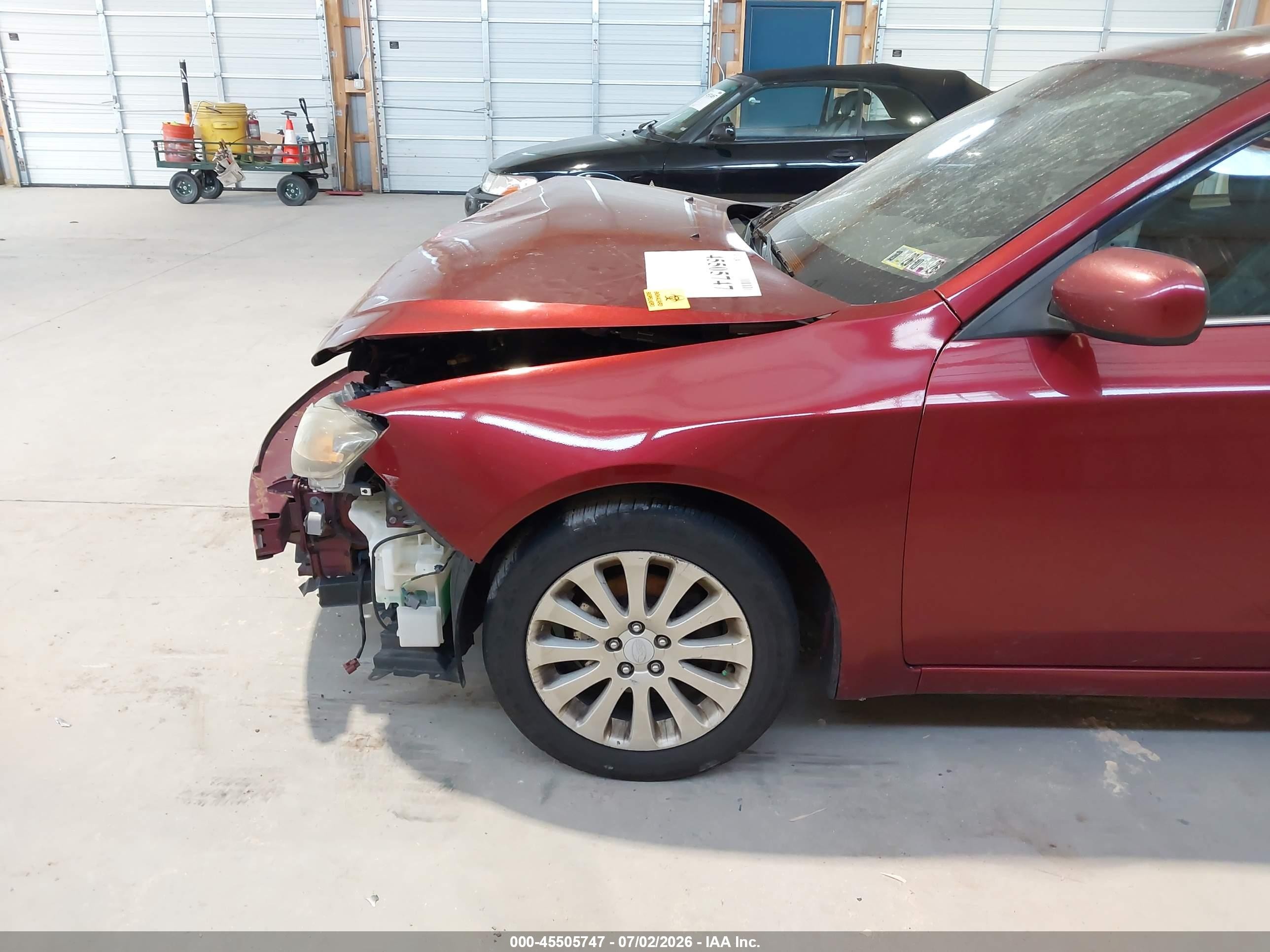 2011 Subaru Impreza 2.5i Premium Maroon vin: JF1GE6B66BH520332