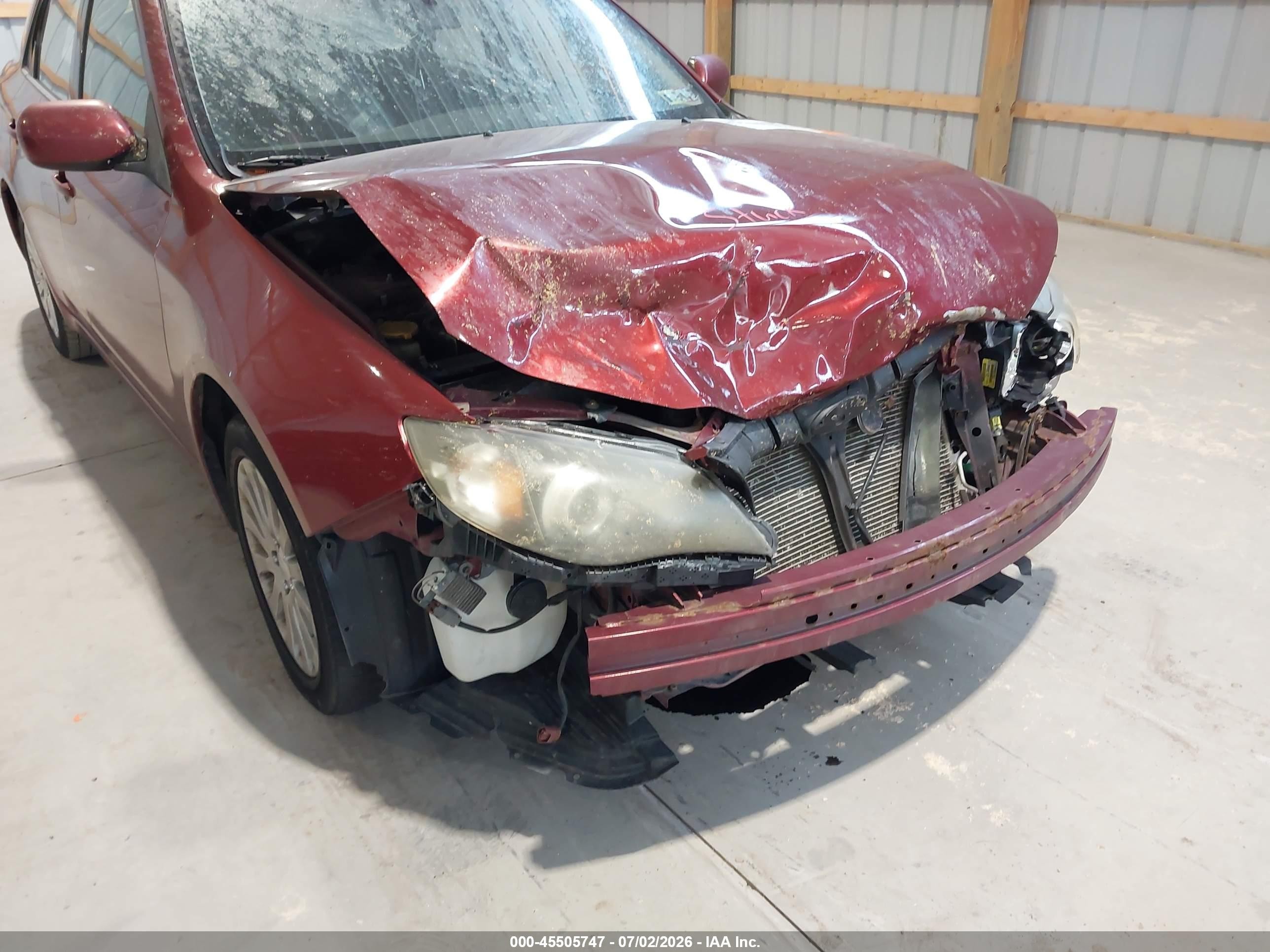 2011 Subaru Impreza 2.5i Premium Maroon vin: JF1GE6B66BH520332