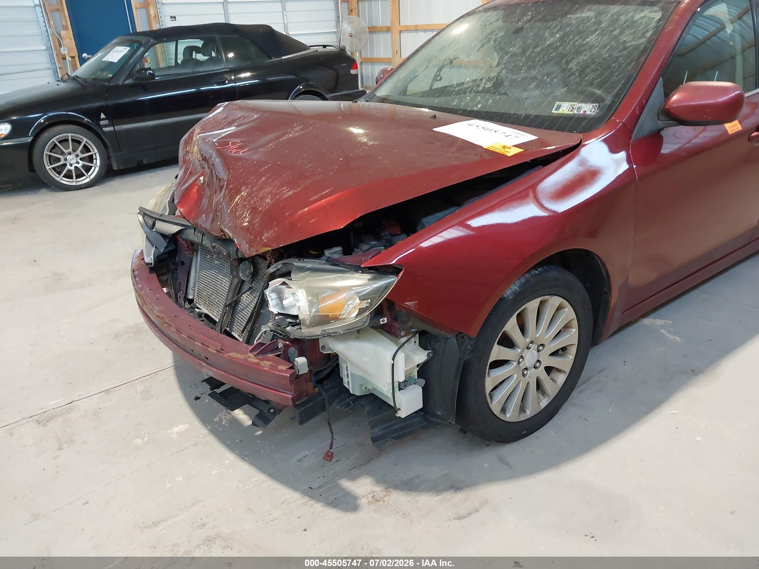 2011 Subaru Impreza 2.5i Premium Maroon vin: JF1GE6B66BH520332
