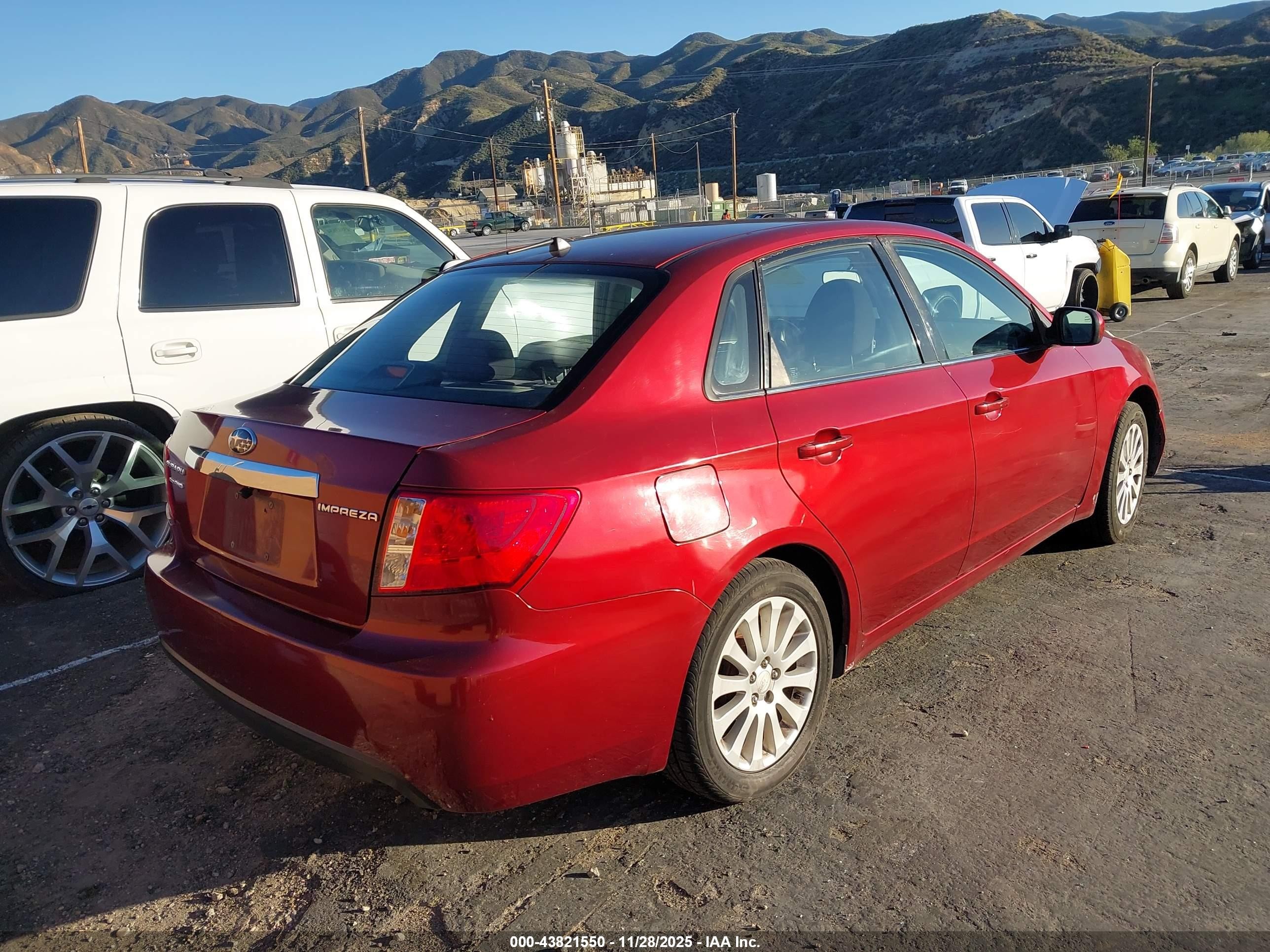 2010 Subaru Impreza 2.5i Premium Red vin: JF1GE6B67AH503506