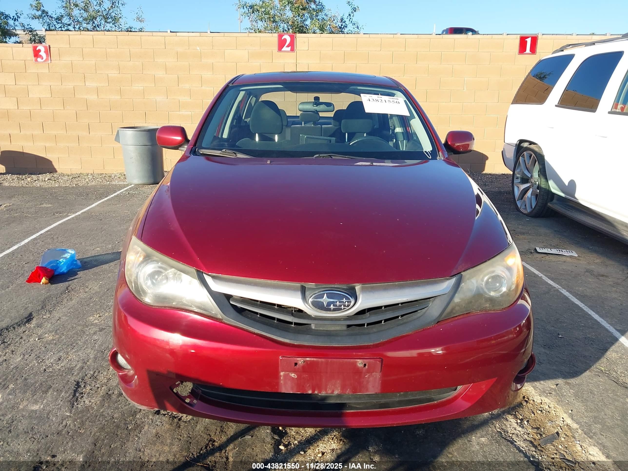 2010 Subaru Impreza 2.5i Premium Red vin: JF1GE6B67AH503506