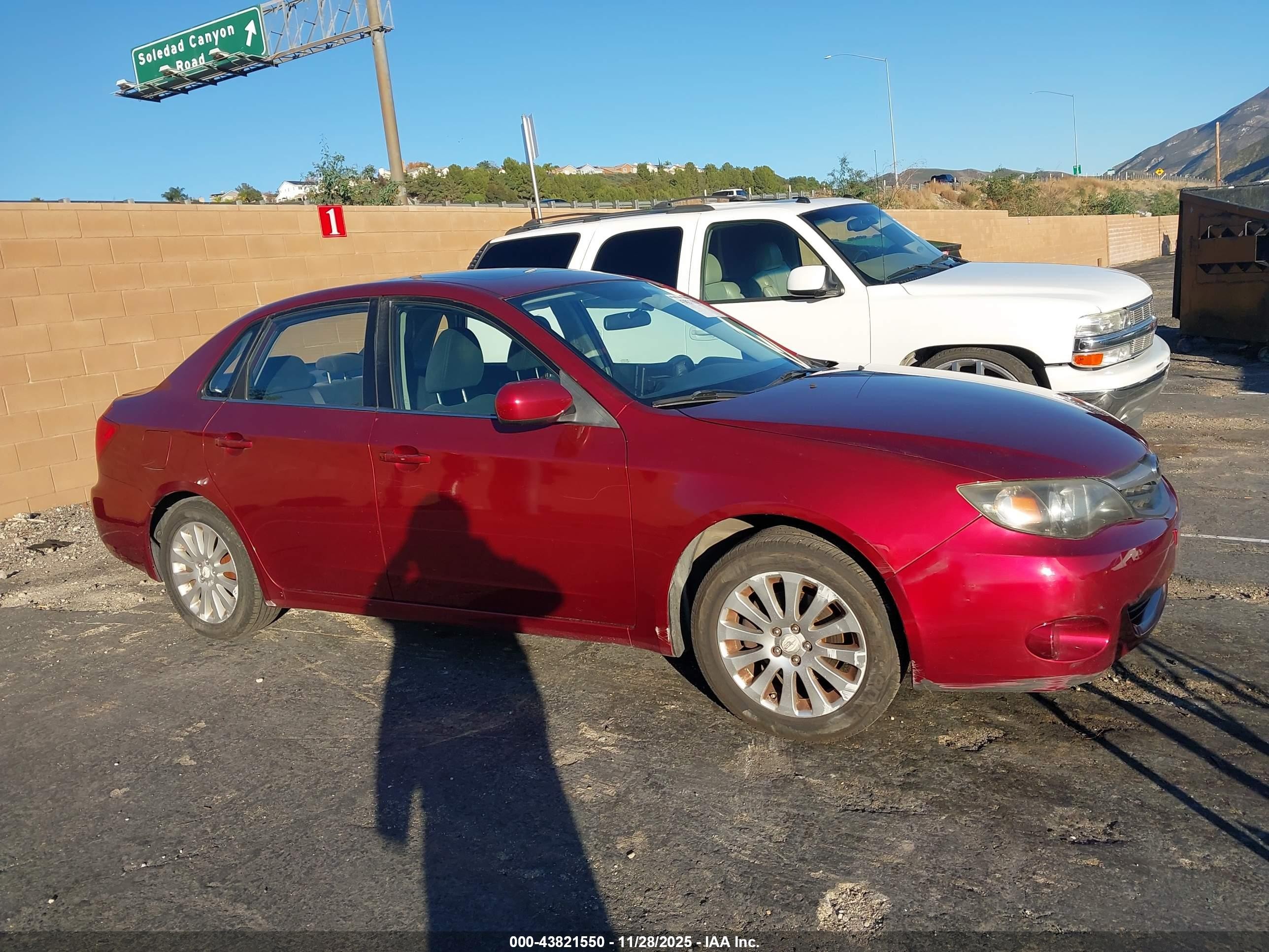 2010 Subaru Impreza 2.5i Premium Red vin: JF1GE6B67AH503506