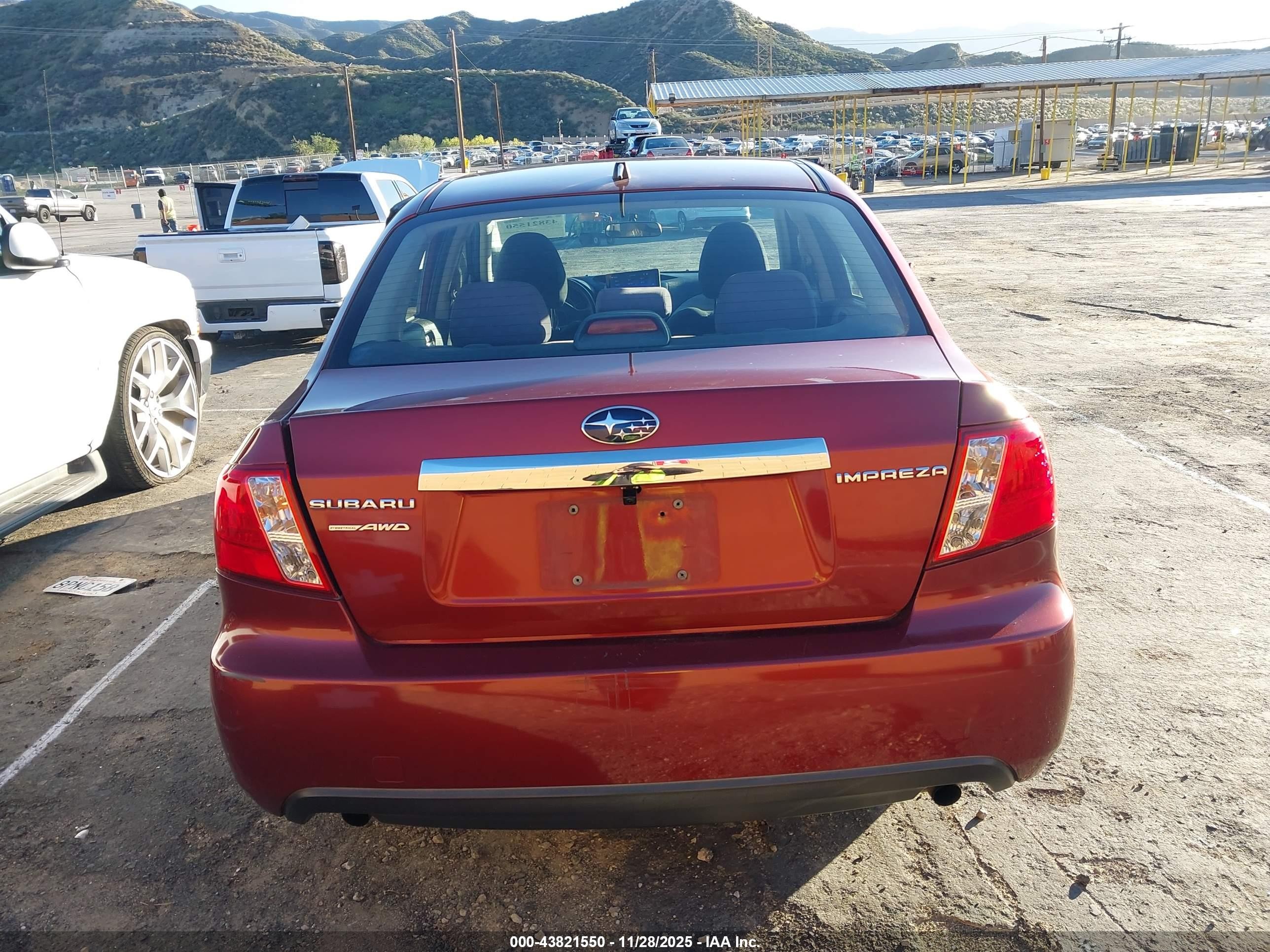 2010 Subaru Impreza 2.5i Premium Red vin: JF1GE6B67AH503506