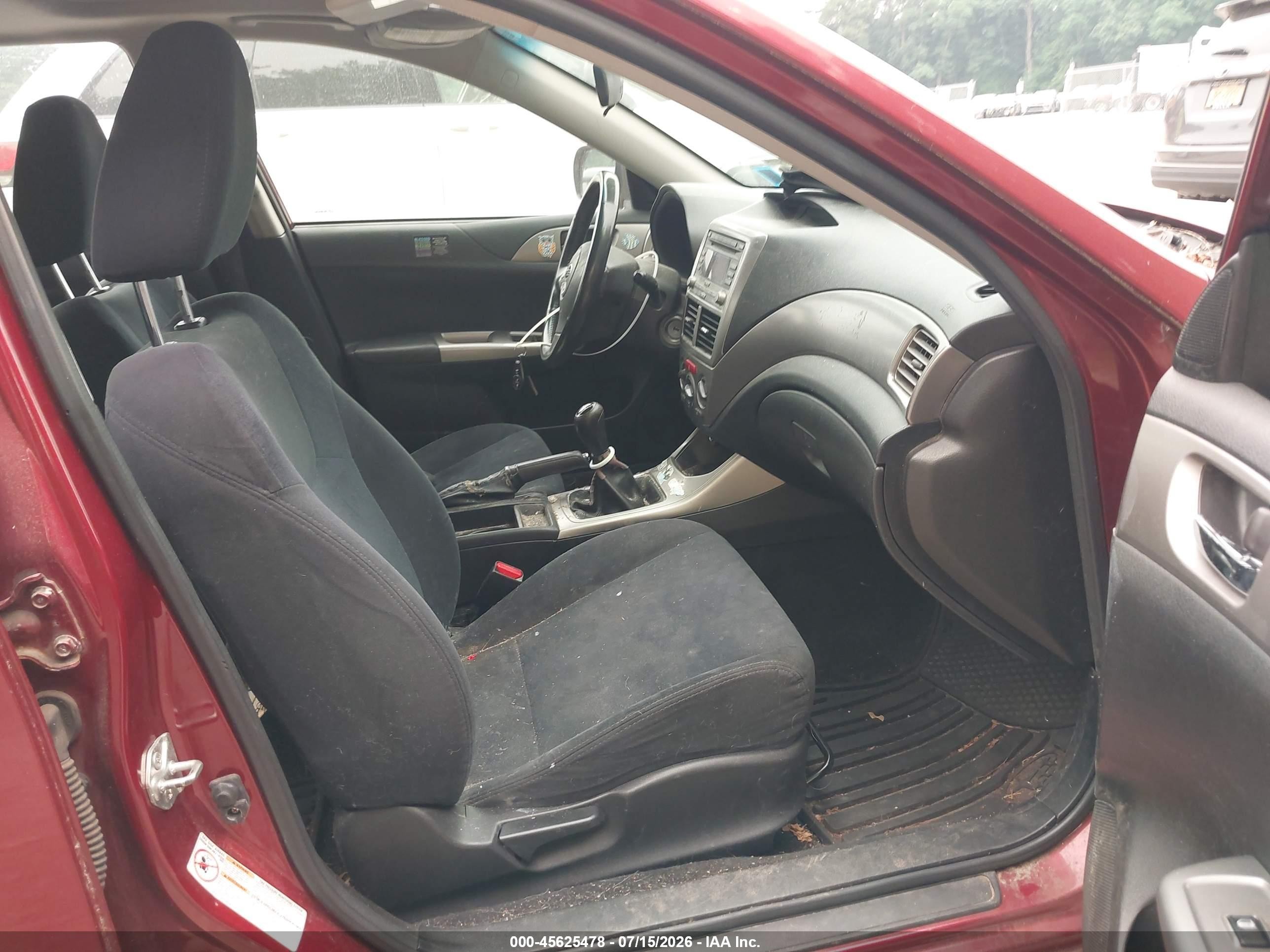 2010 Subaru Impreza 2.5i Premium Maroon vin: JF1GE6B68AG502323