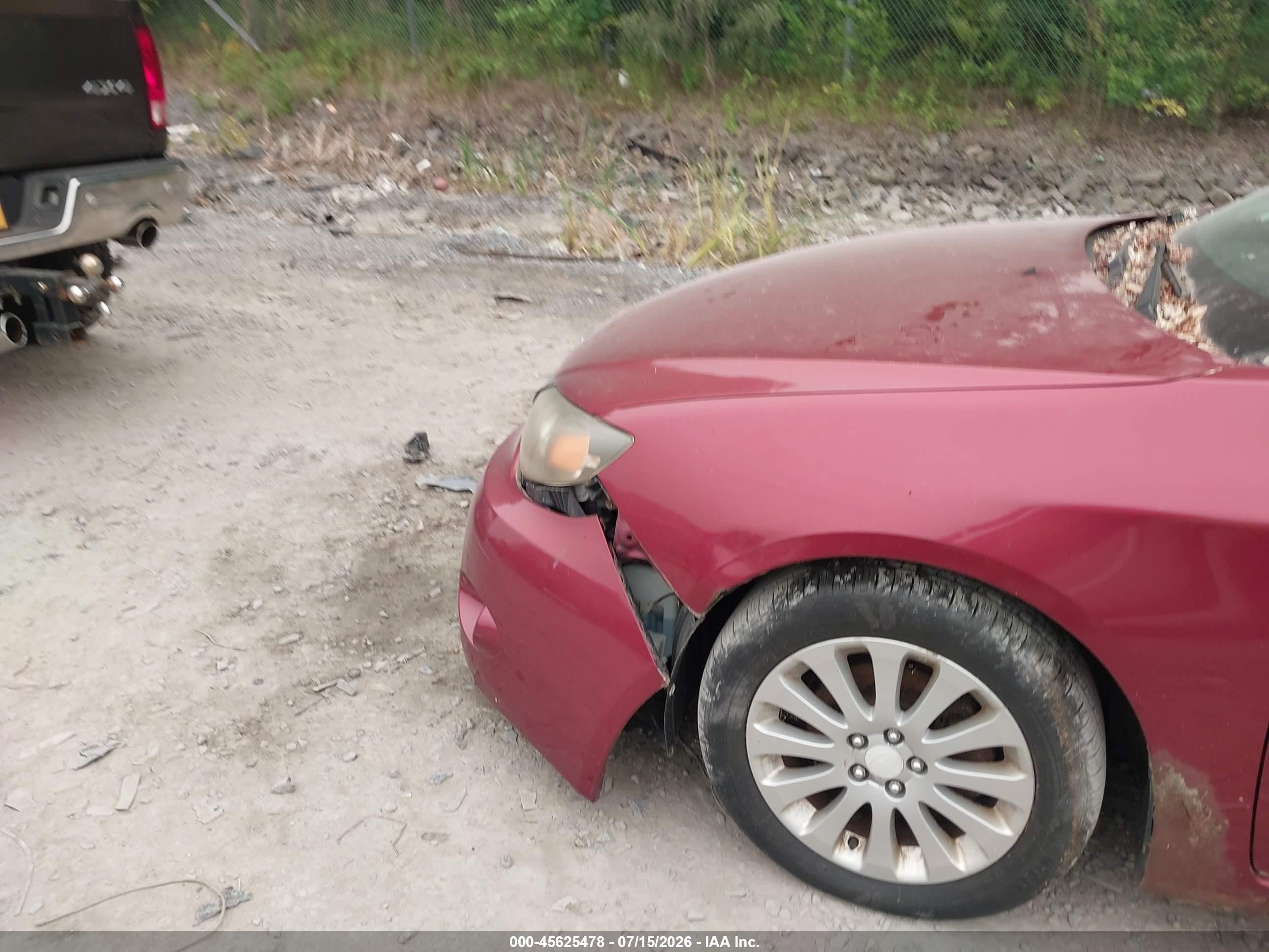 2010 Subaru Impreza 2.5i Premium Maroon vin: JF1GE6B68AG502323