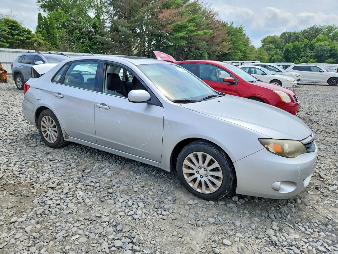 2010 Subaru Impreza 2.5i Premium Silver vin: JF1GE6B68AH501991