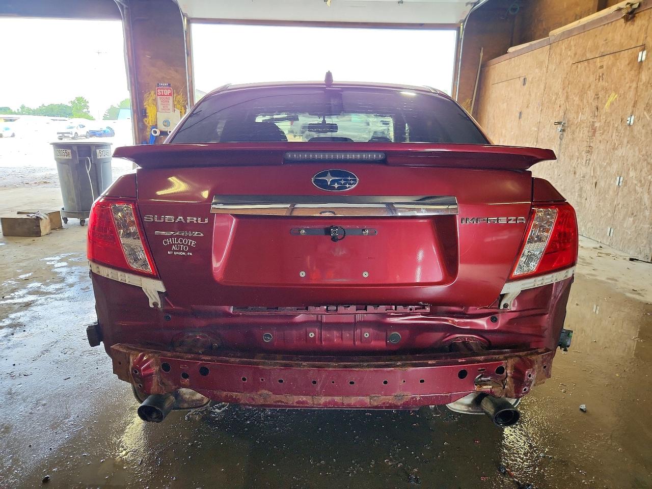 2010 Subaru Impreza 2.5i Premium Red vin: JF1GE6B68AH503417