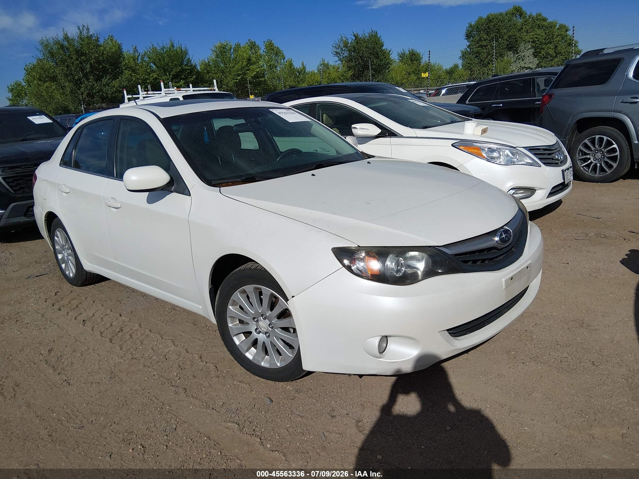 2010 Subaru Impreza 2.5i Premium Белый vin: JF1GE6B68AH510657