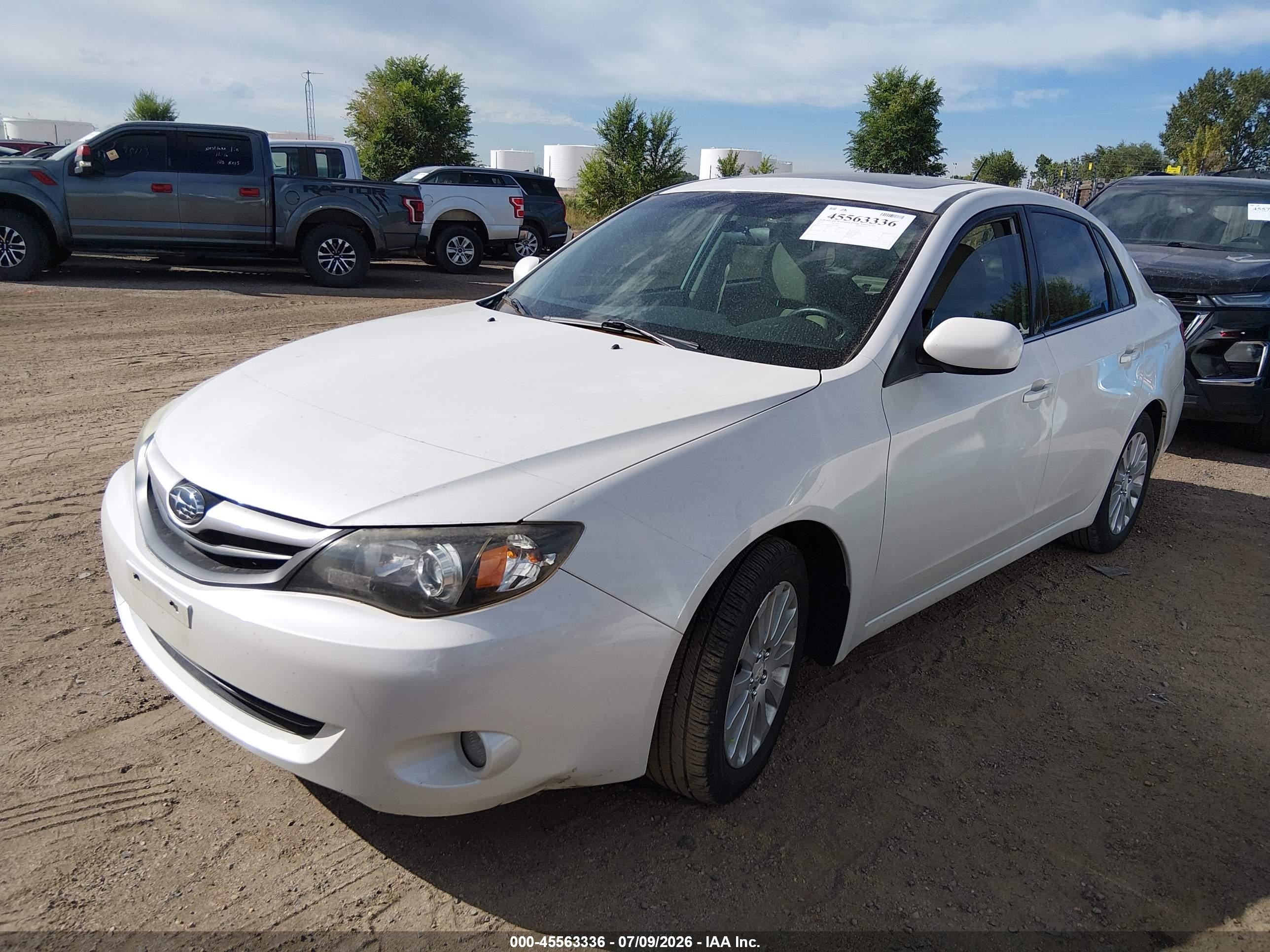 2010 Subaru Impreza 2.5i Premium White vin: JF1GE6B68AH510657