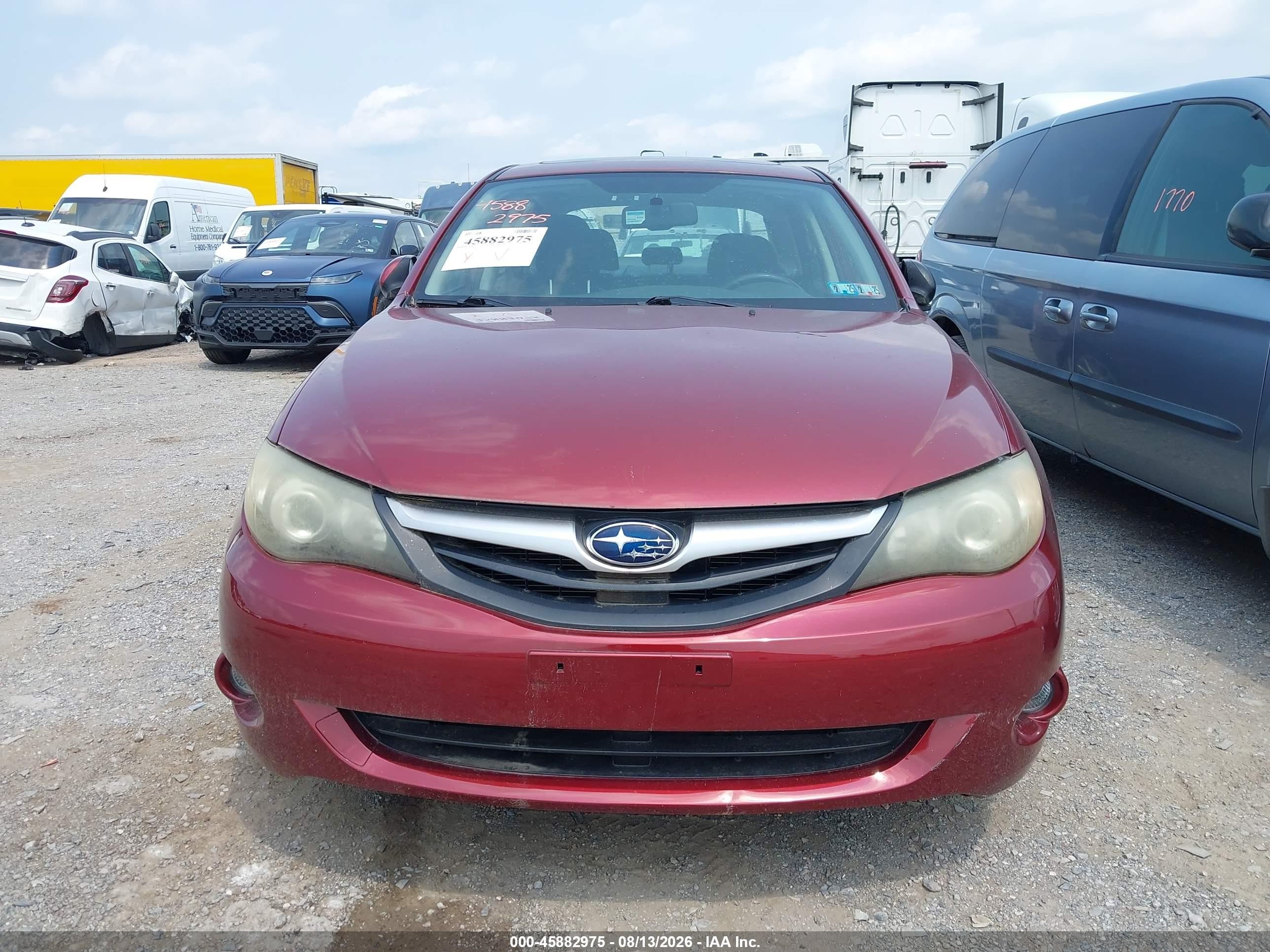 2011 Subaru Impreza 2.5i Premium Red vin: JF1GE6B68BH509140