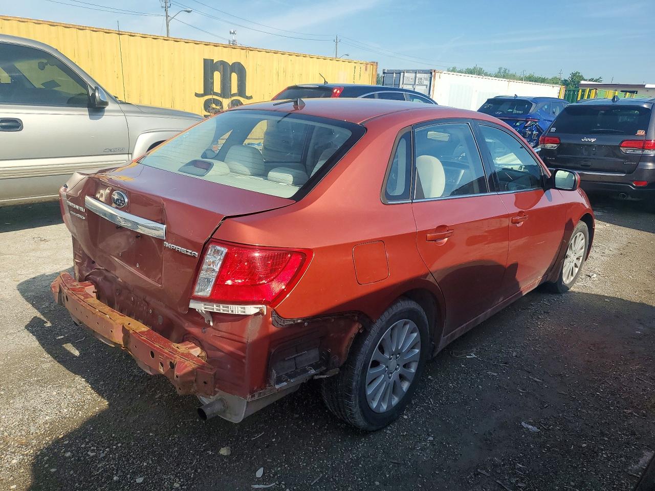 2010 Subaru Impreza 2.5i Premium Red vin: JF1GE6B69AH501028