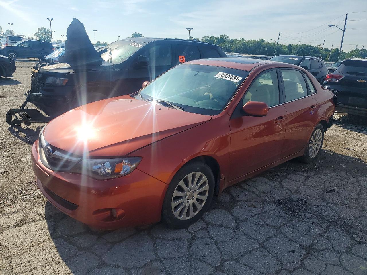 2010 Subaru Impreza 2.5i Premium Red vin: JF1GE6B69AH501028