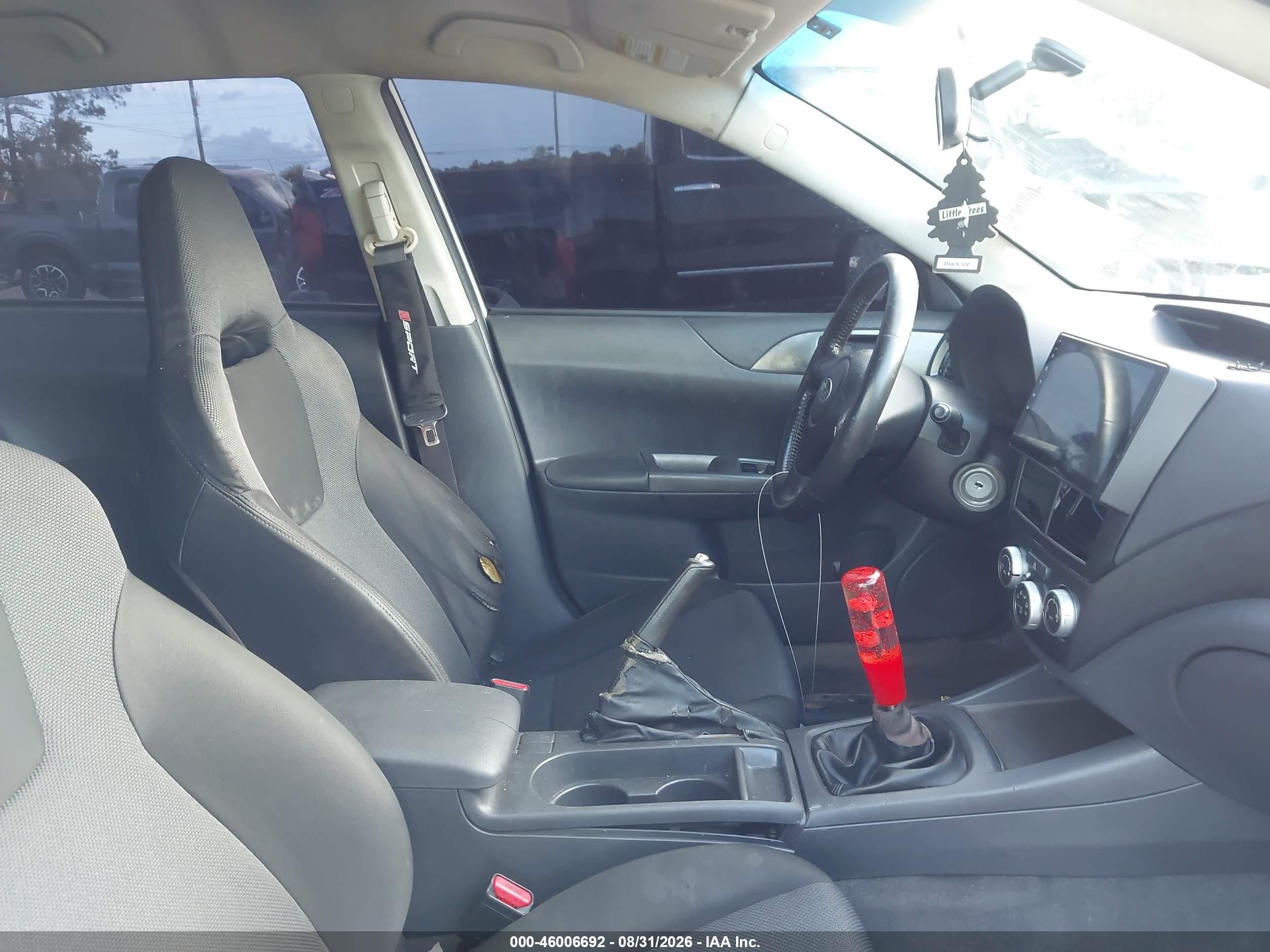 2008 Subaru Impreza Wrx White vin: JF1GE74628G509880