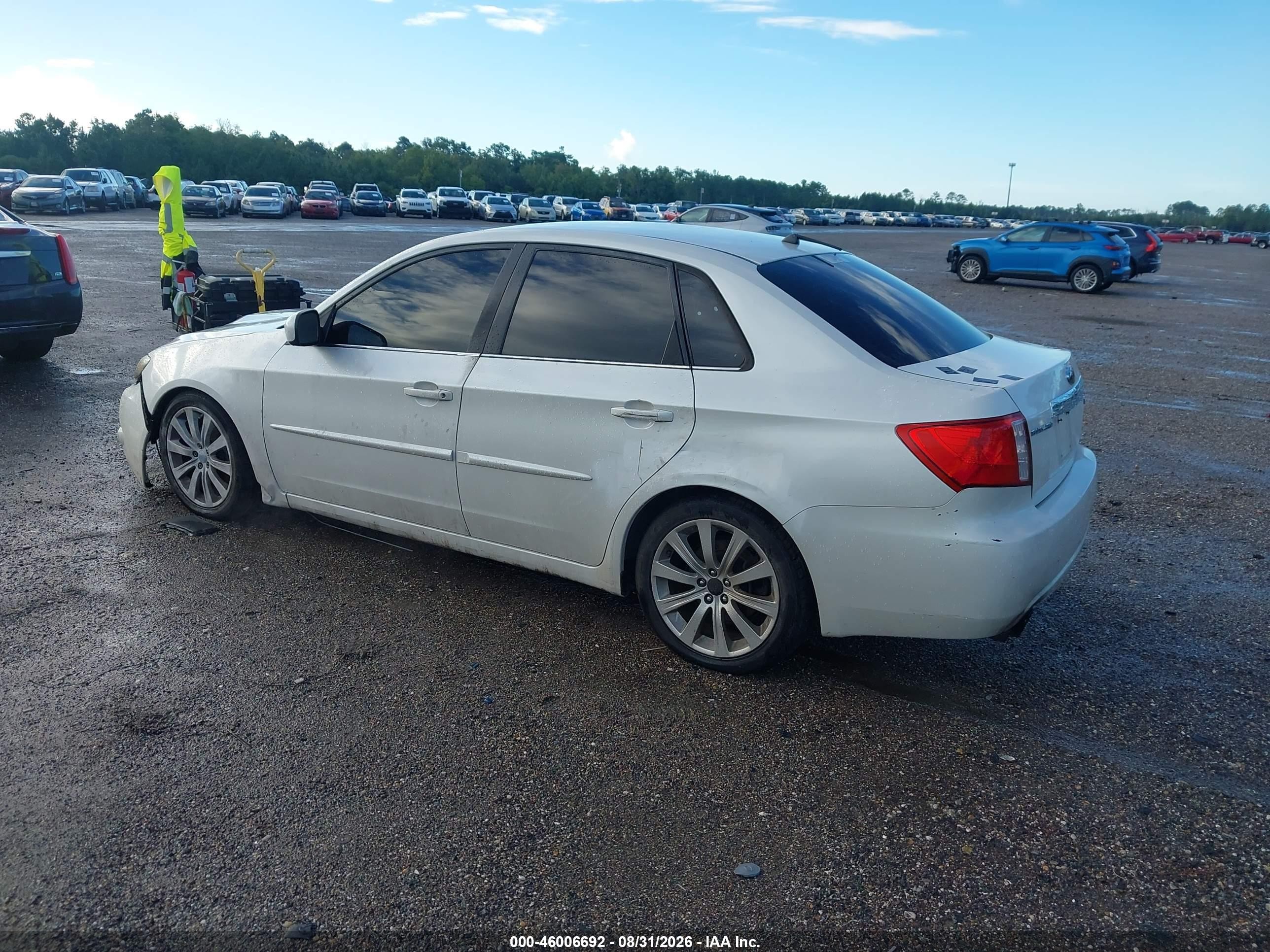 2008 Subaru Impreza Wrx White vin: JF1GE74628G509880